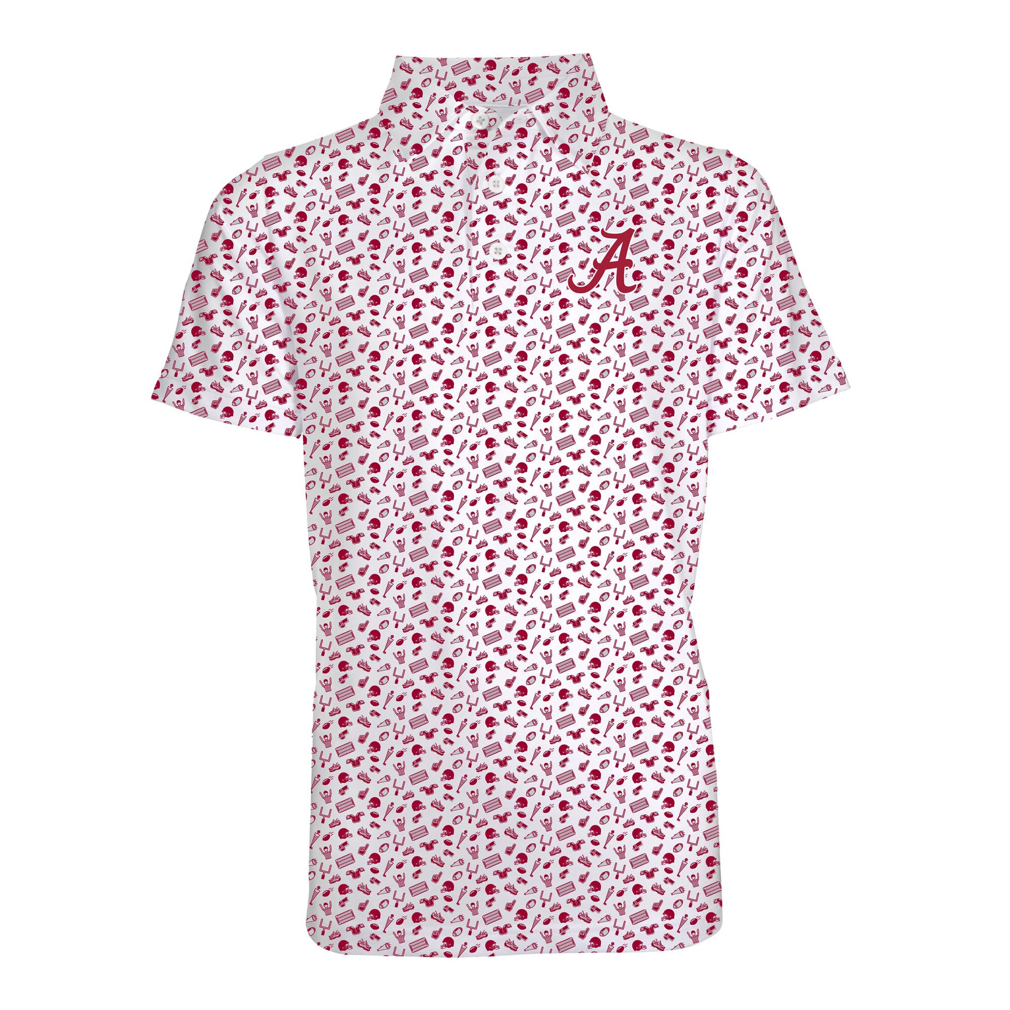 Vêtements pour tout-petits Crimson Alabama Tide Polo de performance à imprimé intégral