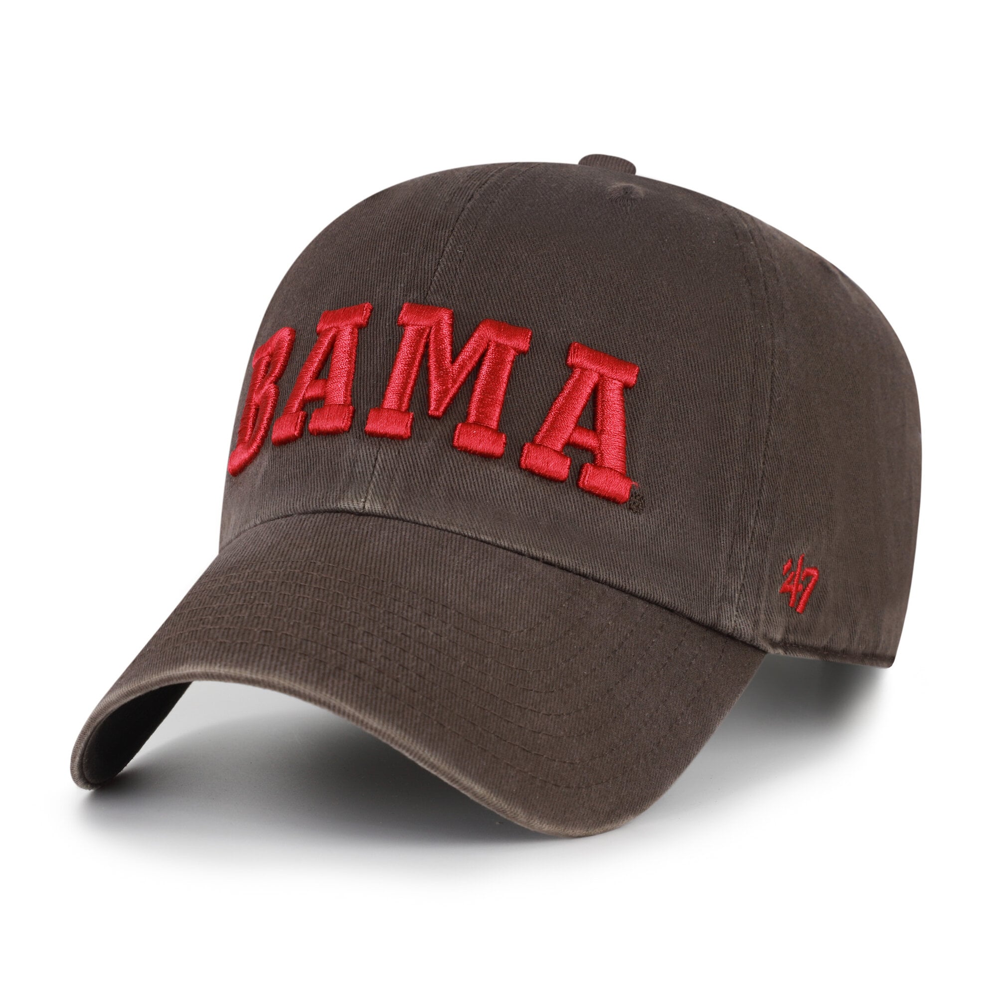 Unisex '47 Alabama Crimson Tide Brown Vault Clean Up Adjustable Hat