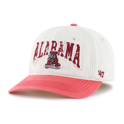  Alabama Crimson Tide '47 Unisex Well Worn Clean Up Stretch Fit Hat - Cream