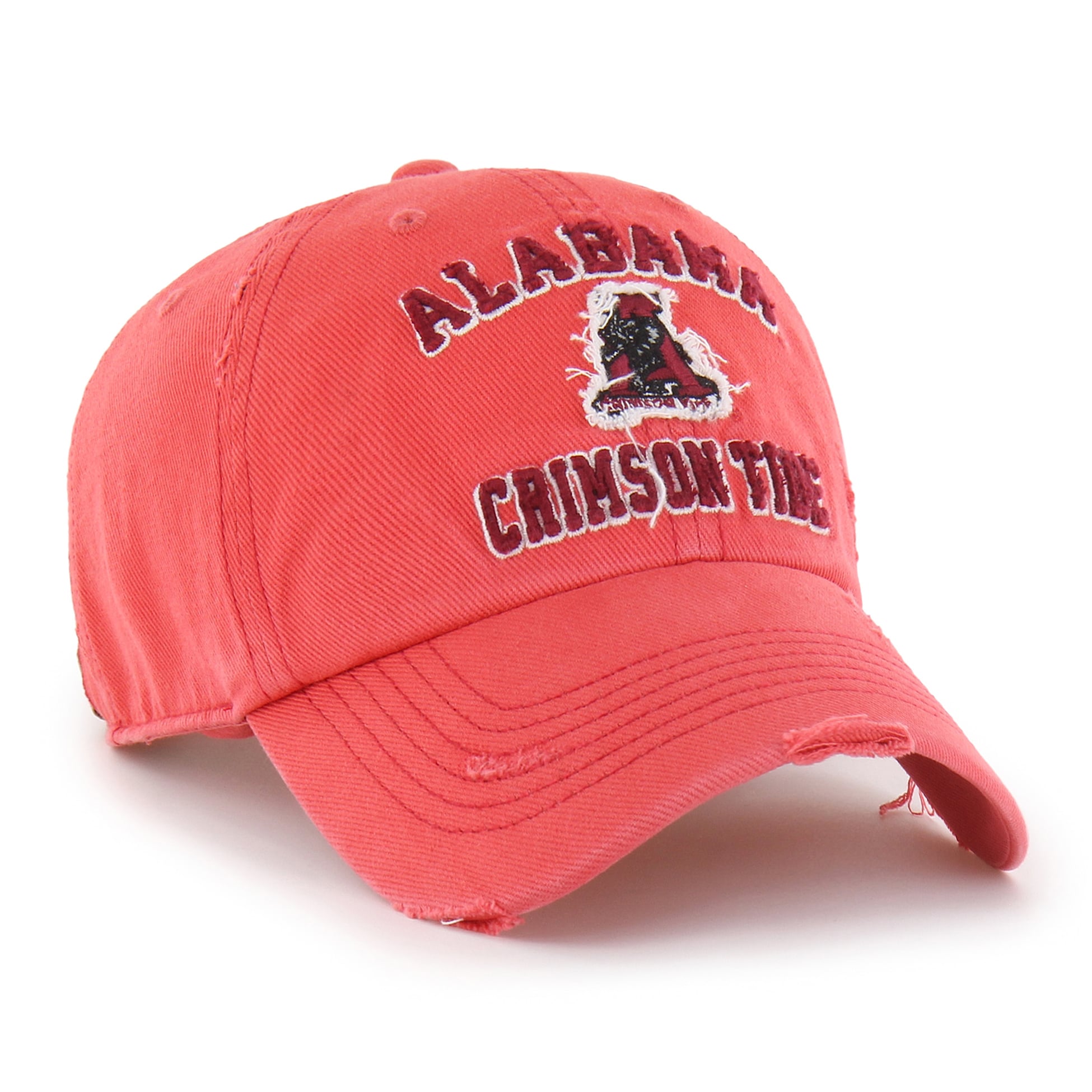 Unisex '47 Crimson Alabama Crimson Tide Well-Worn Seymore Clean Up Adjustable Hat