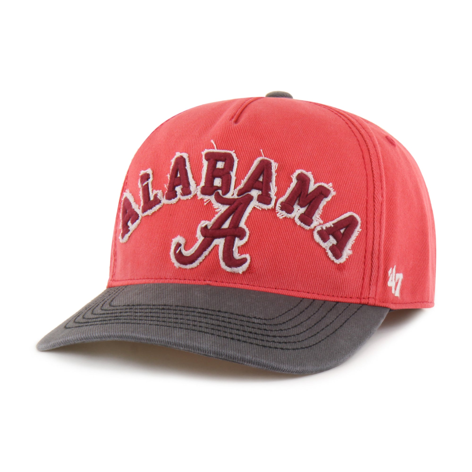 Unisex '47 Red/Black Alabama Crimson Tide Well-Worn Calderwood Hitch Adjustable Hat