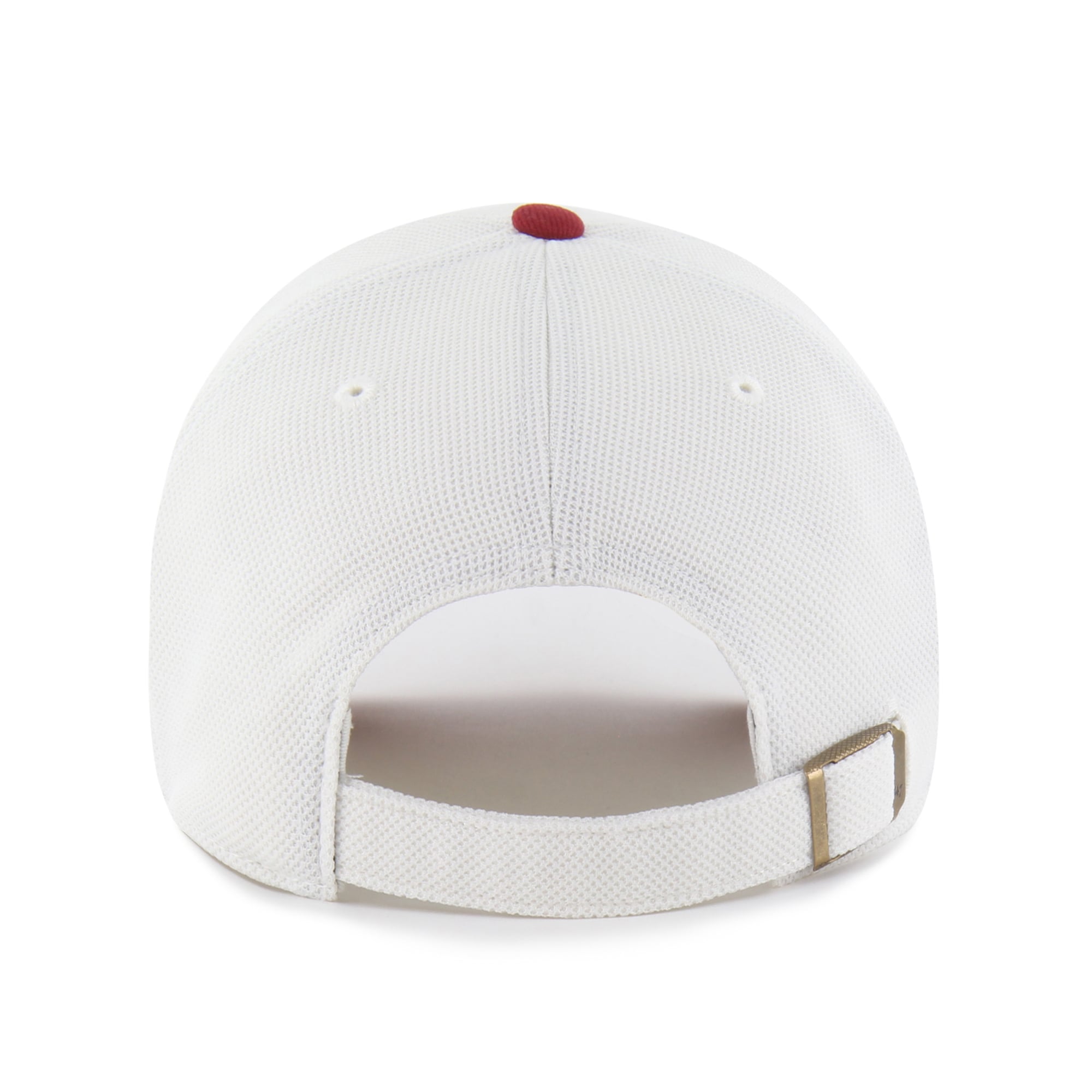 Unisex '47 White/Crimson Alabama Crimson Tide Pique Patch Clean Up Adjustable Hat