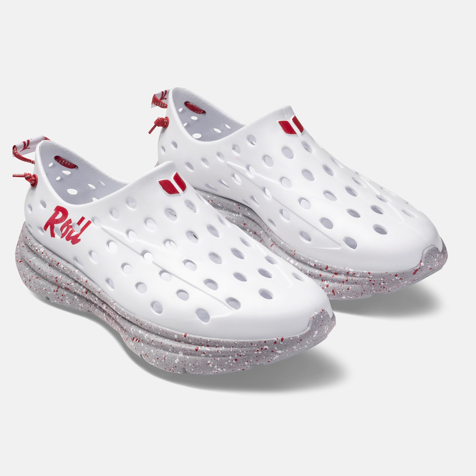 Chaussures unisexes Kane Footwear blanches mouchetées Alabama Crimson Tide