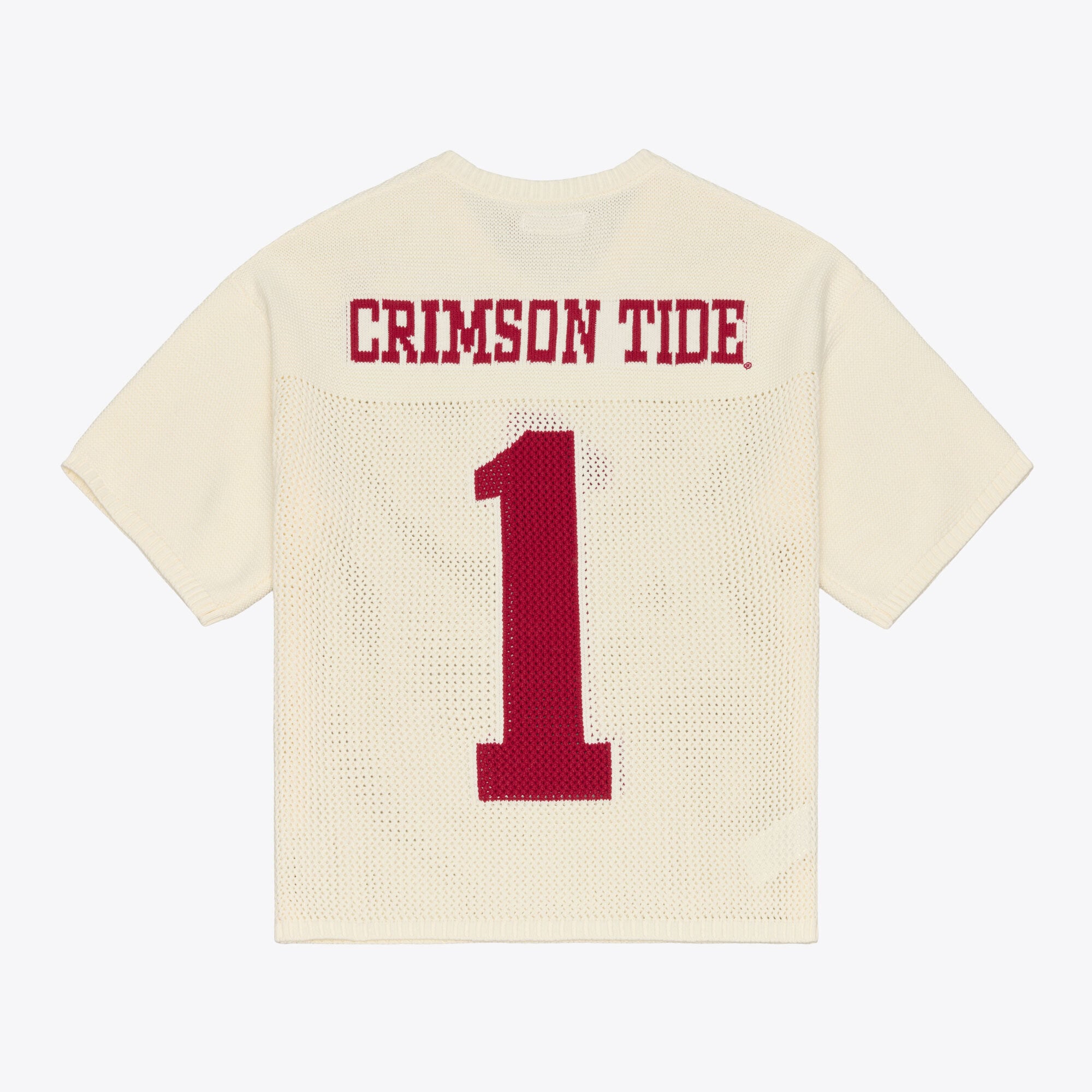 Unisex Mitchell & Ness Cream Alabama Crimson Tide Retro Roots Sweater Jersey