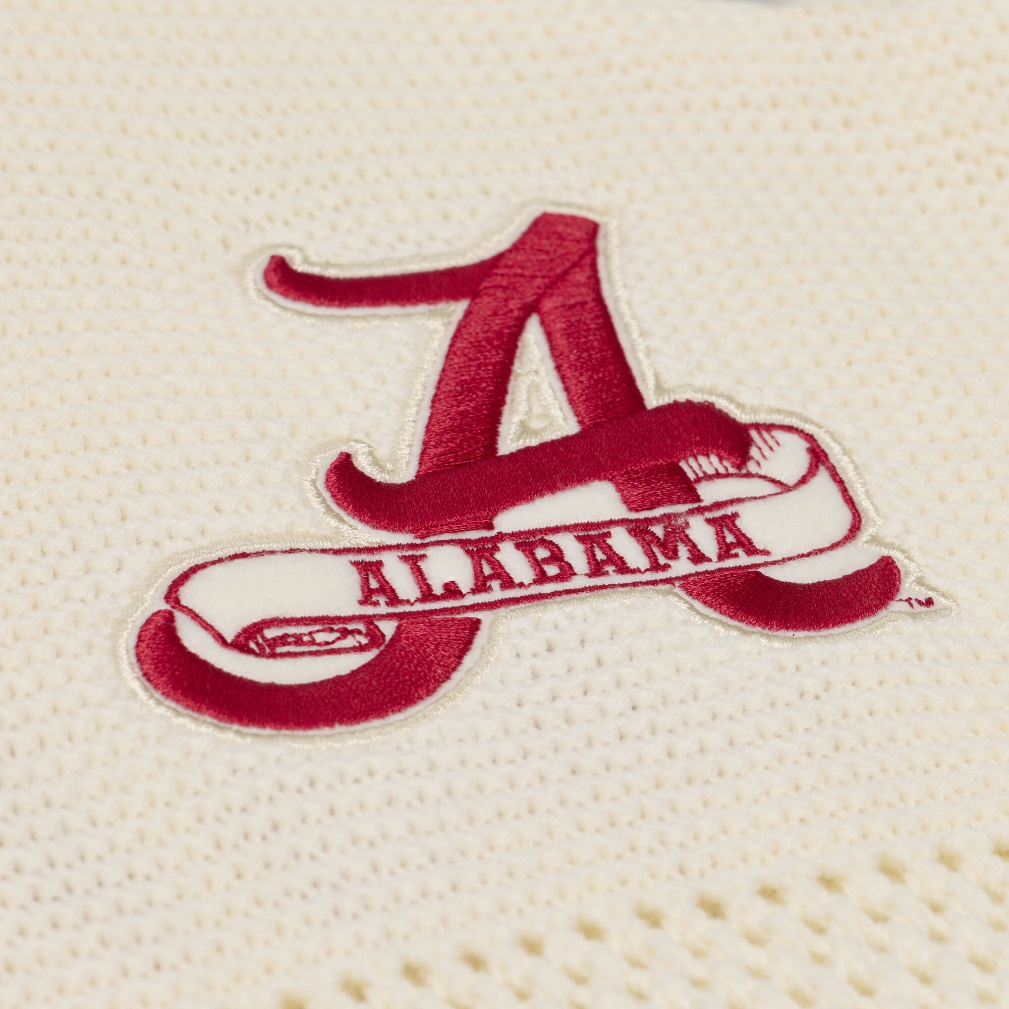 Unisex Mitchell & Ness Cream Alabama Crimson Tide Retro Roots Sweater Jersey