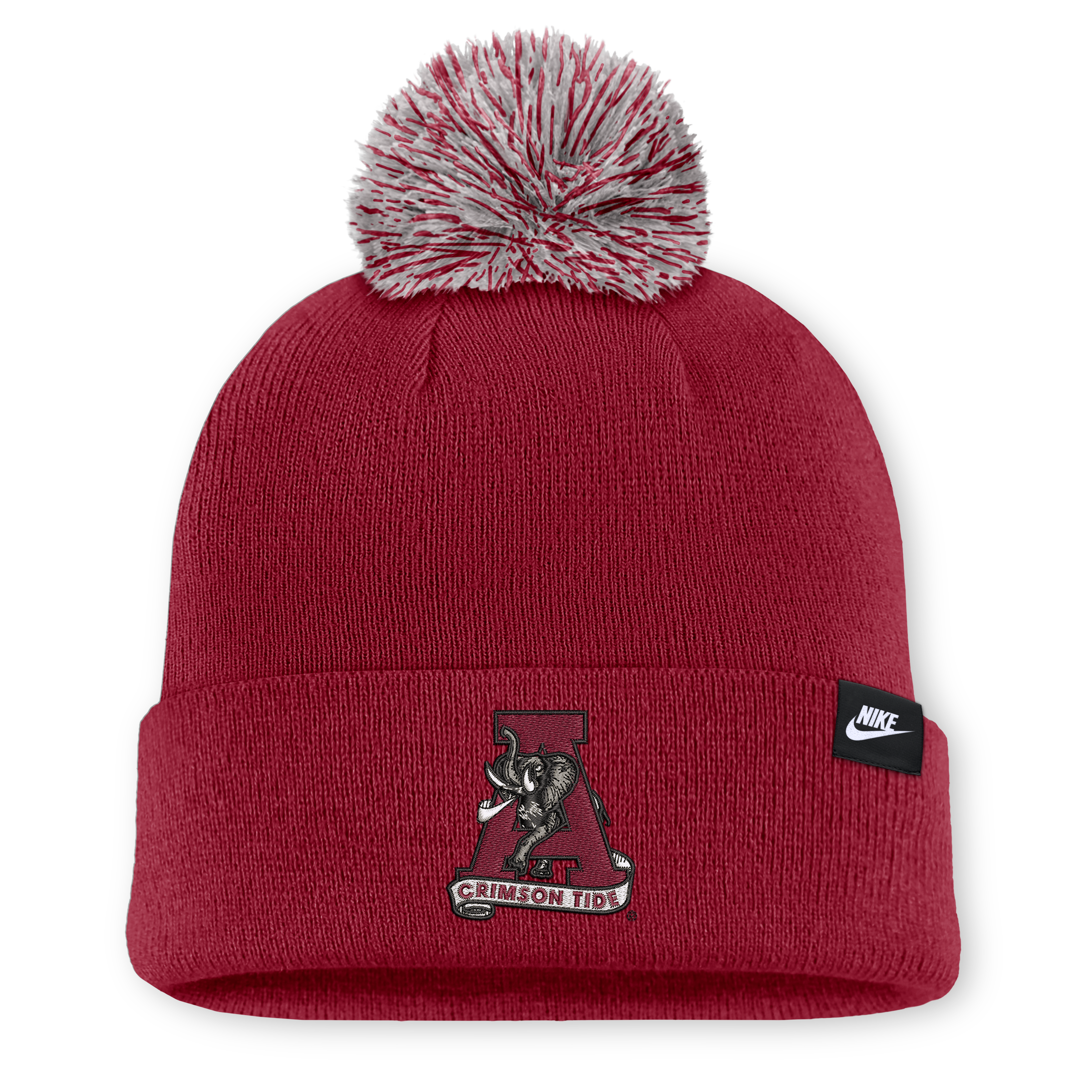 Bonnet unisexe Nike blanc Alabama Crimson Tide avec pompon