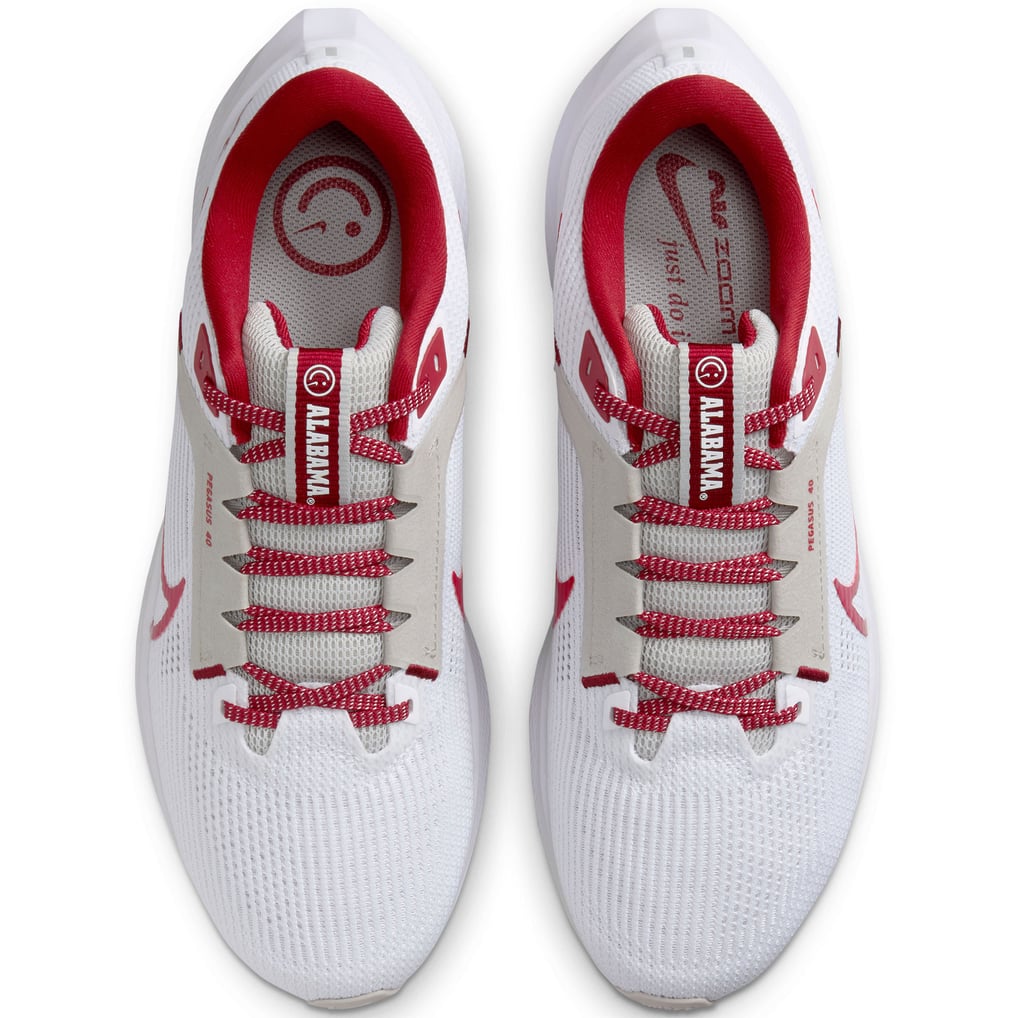 Unisex Nike White Alabama Crimson Tide Zoom Pegasus 40  display picture 1