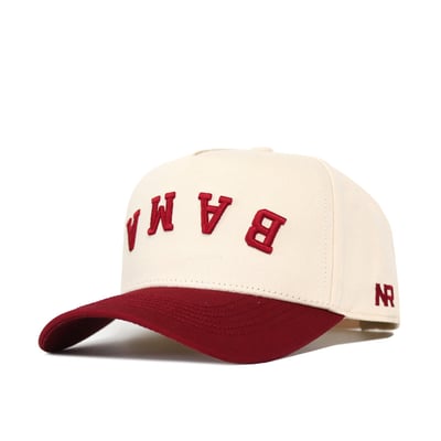 Casquette unisexe Alabama Crimson Tide No Rivals à couleurs classiques inversées et ajustable - Naturel/Crimson