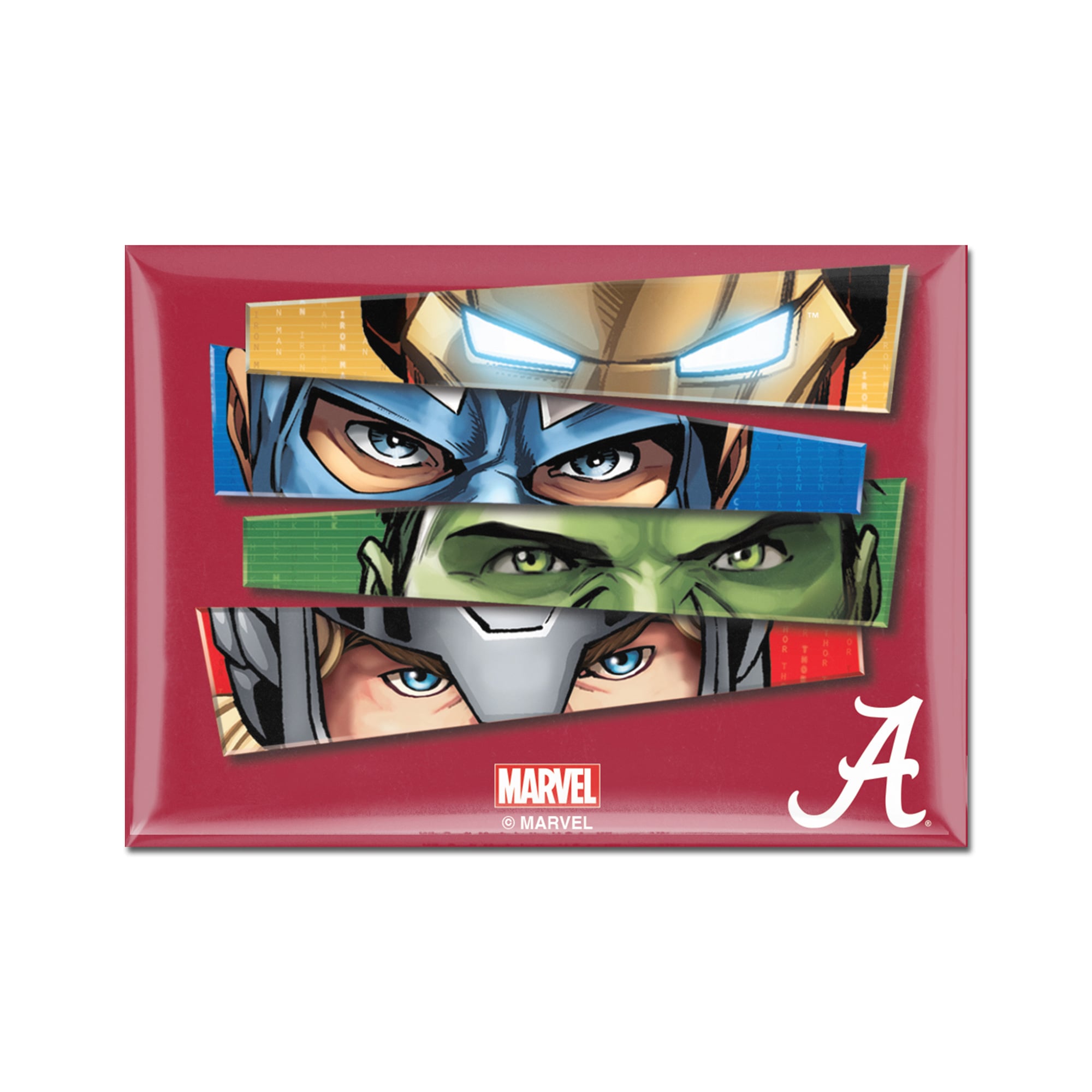 WinCraft Alabama Crimson Tide 2.5'' x 3.5'' Marvel Avengers Metal