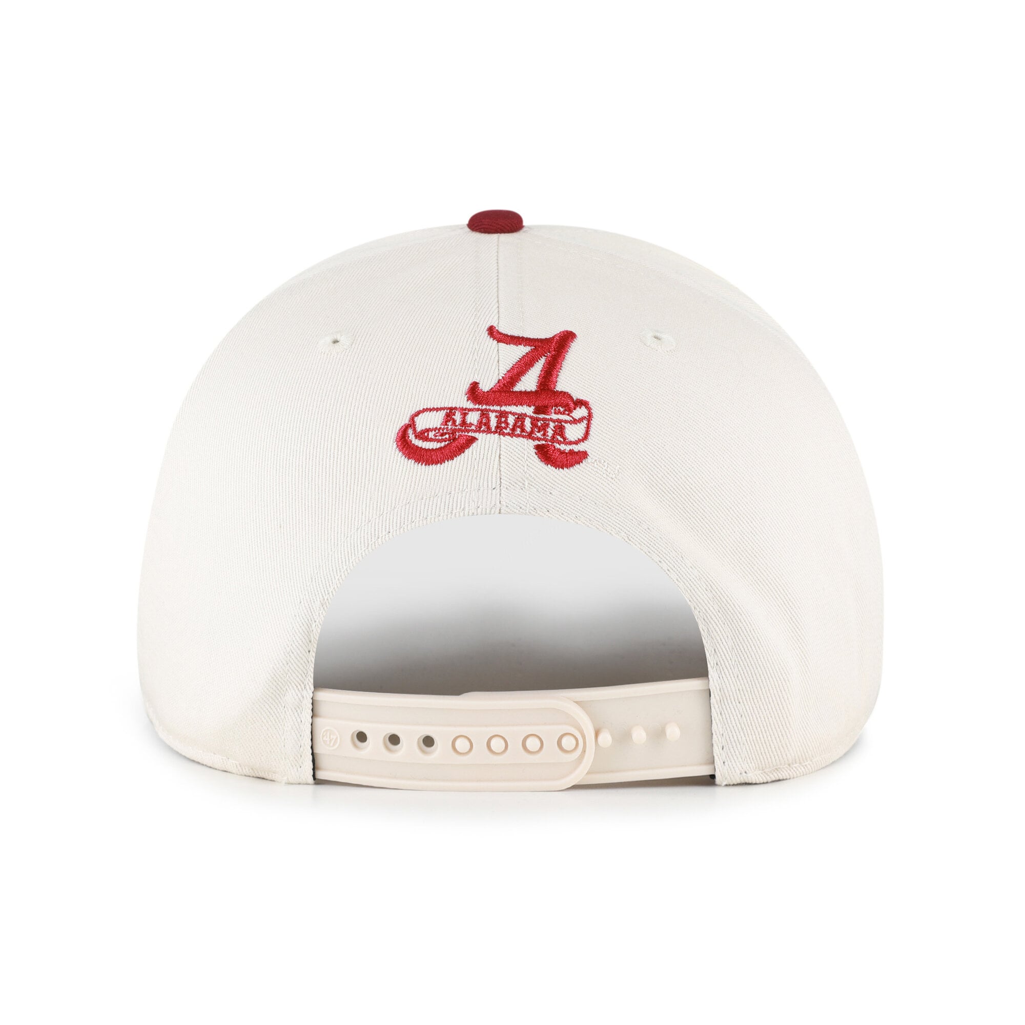 Women's '47 Cream/Crimson Alabama Crimson Tide Rope Script Hitch Adjustable Hat