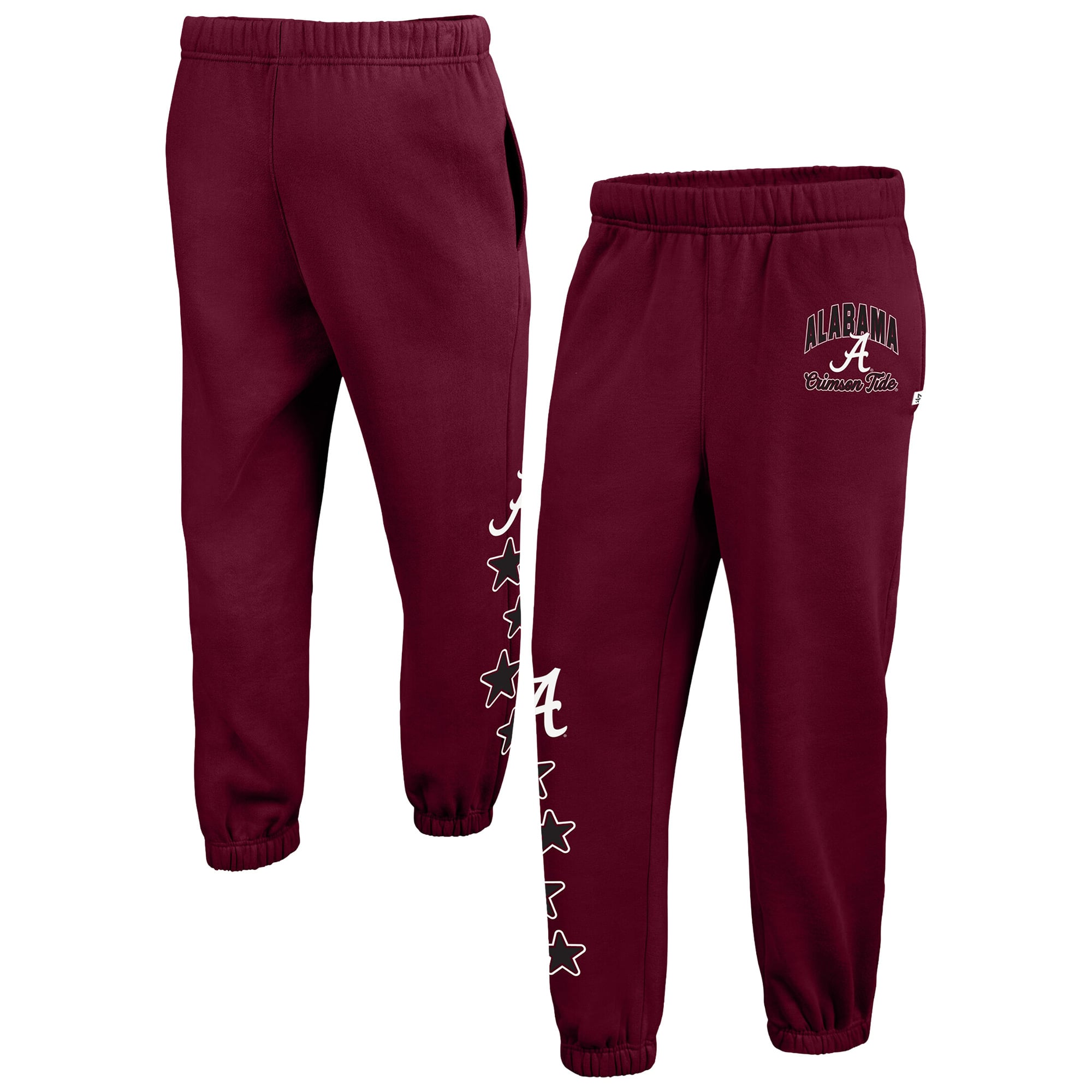 Women's '47  Crimson Alabama Tide Seeing Stars Venice Jogger Pants