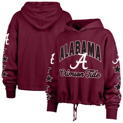  Alabama Crimson Tide '47 Women's Starry Eyed Venice Pullover Hoodie - Crimson