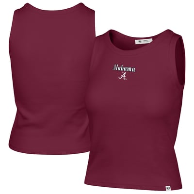 Alabama Crimson Tide '47 Women's Straight Cut Baby Rib Tank Top - Crimson