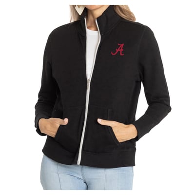 Alabama Crimson Tide Women's Fallon Full-Zip Jacket - Black
