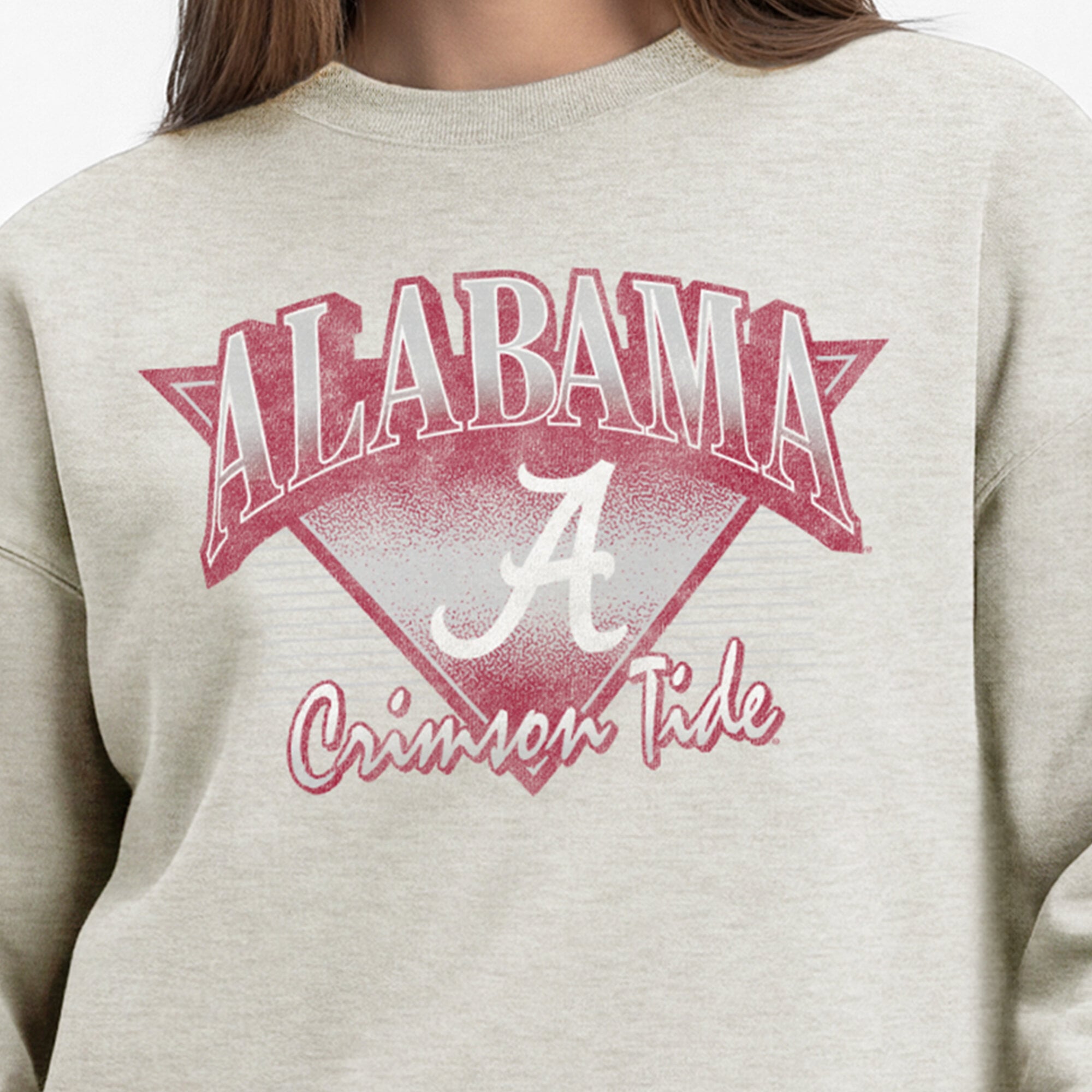 Sweat-shirt Champion pour femmes, couleur avoine, Alabama Crimson Tide All-Star Weave