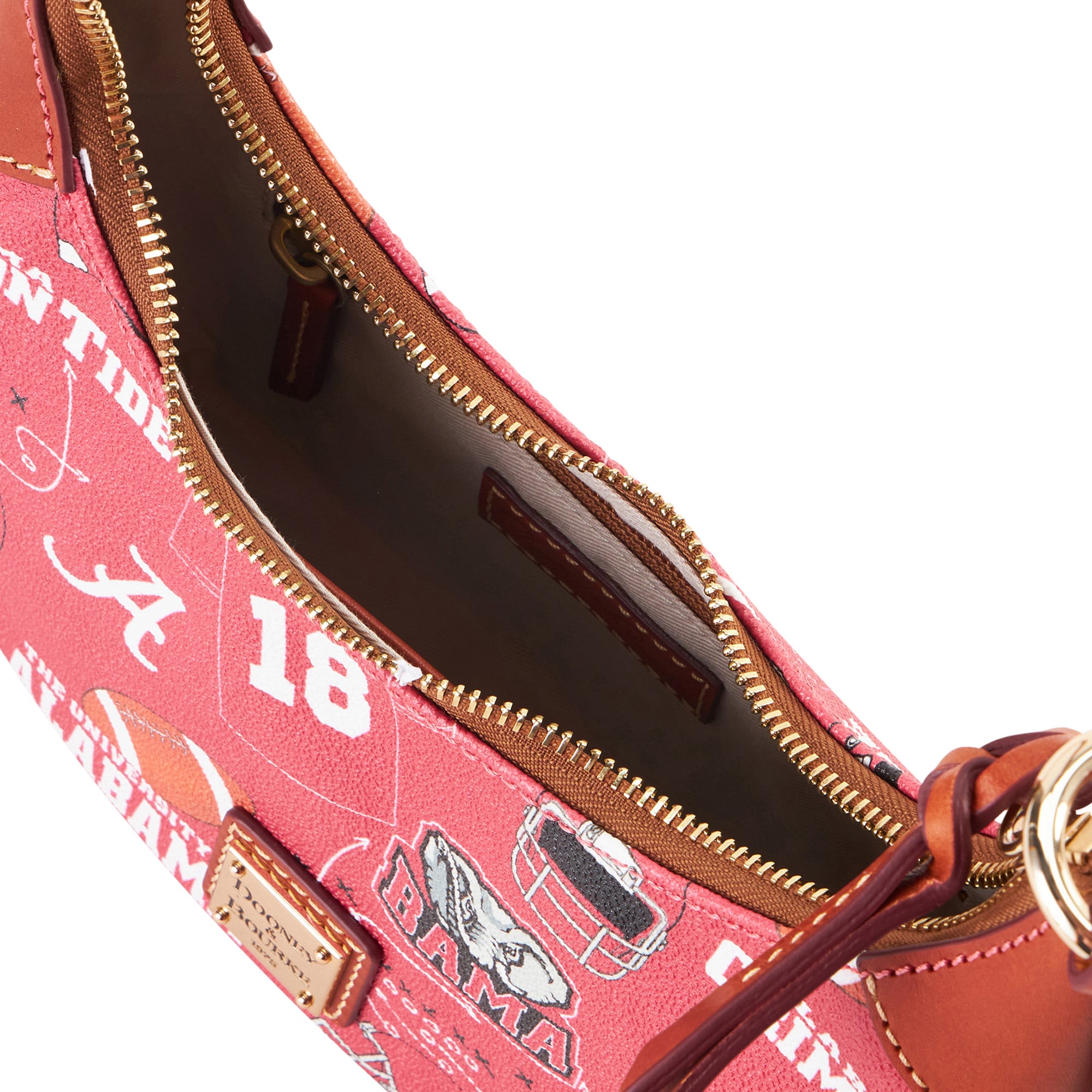 Women's Dooney & Bourke Alabama Crimson Tide Slouchy Shoulder Bag
