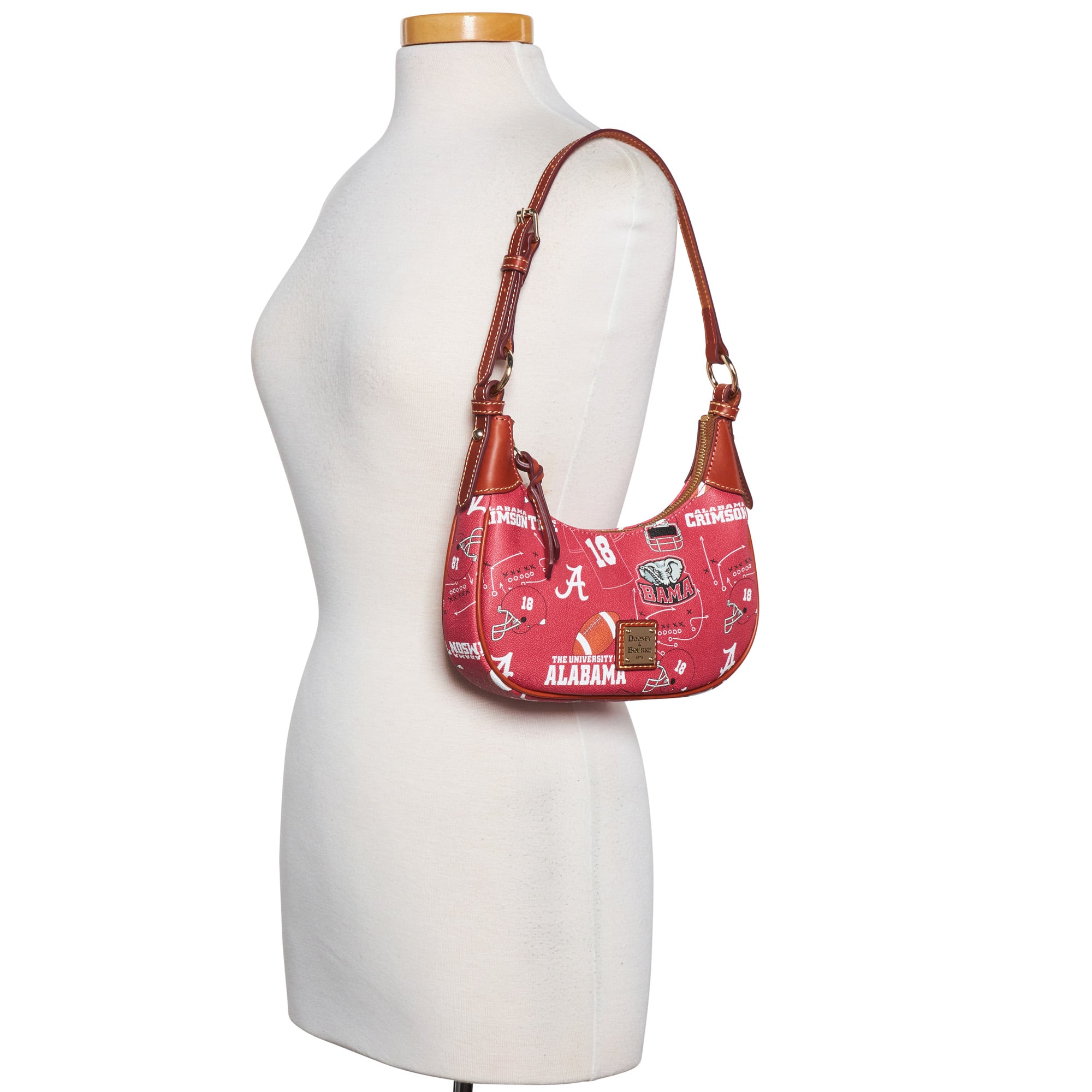 Women's Dooney & Bourke Alabama Crimson Tide Slouchy Shoulder Bag