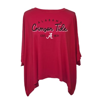 Alabama Crimson Tide Flying Colors Apparel Women's Felicity Flowy T-Shirt - Crimson
