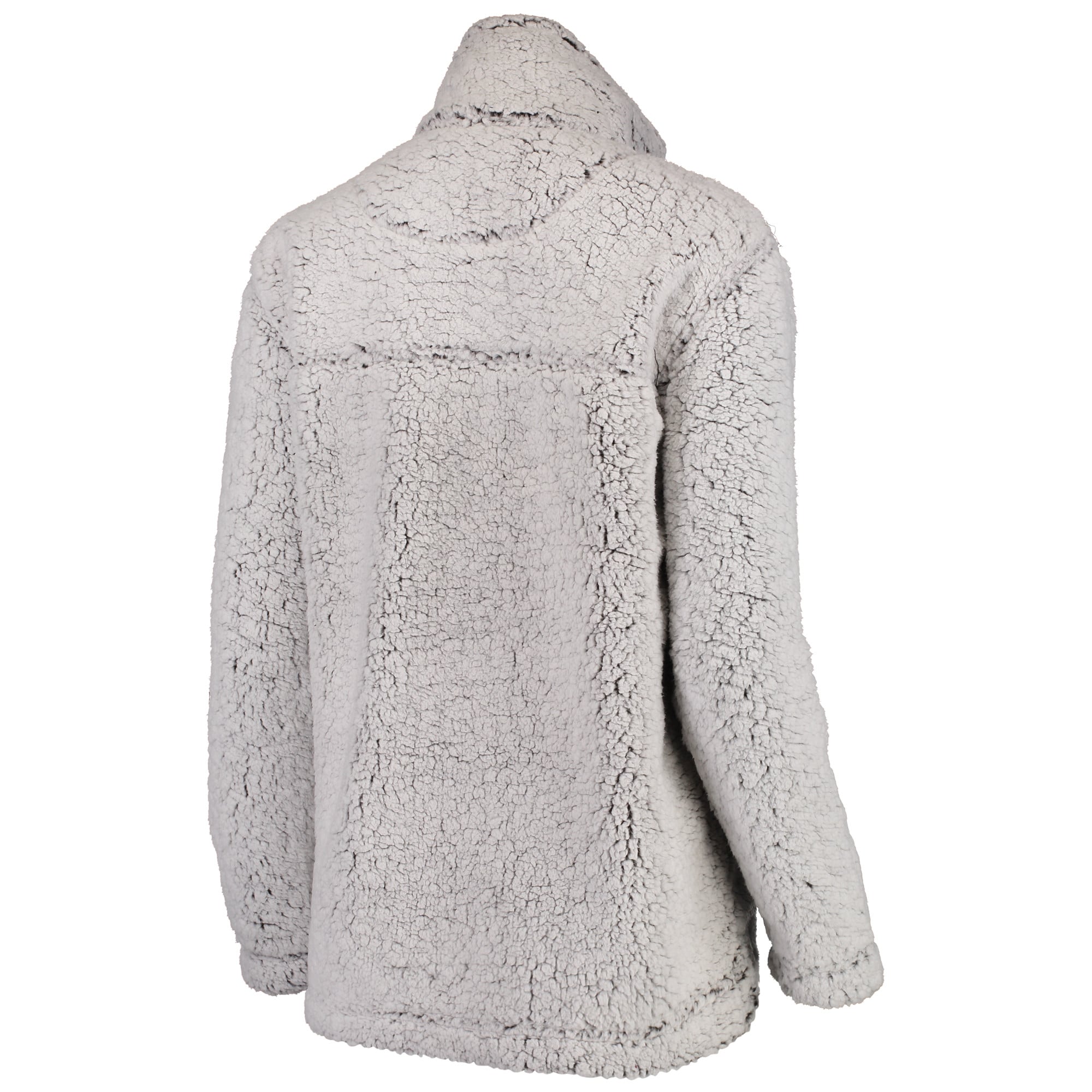 Women's Gray Alabama Crimson Tide Sherpa Super-Soft Quarter-Zip