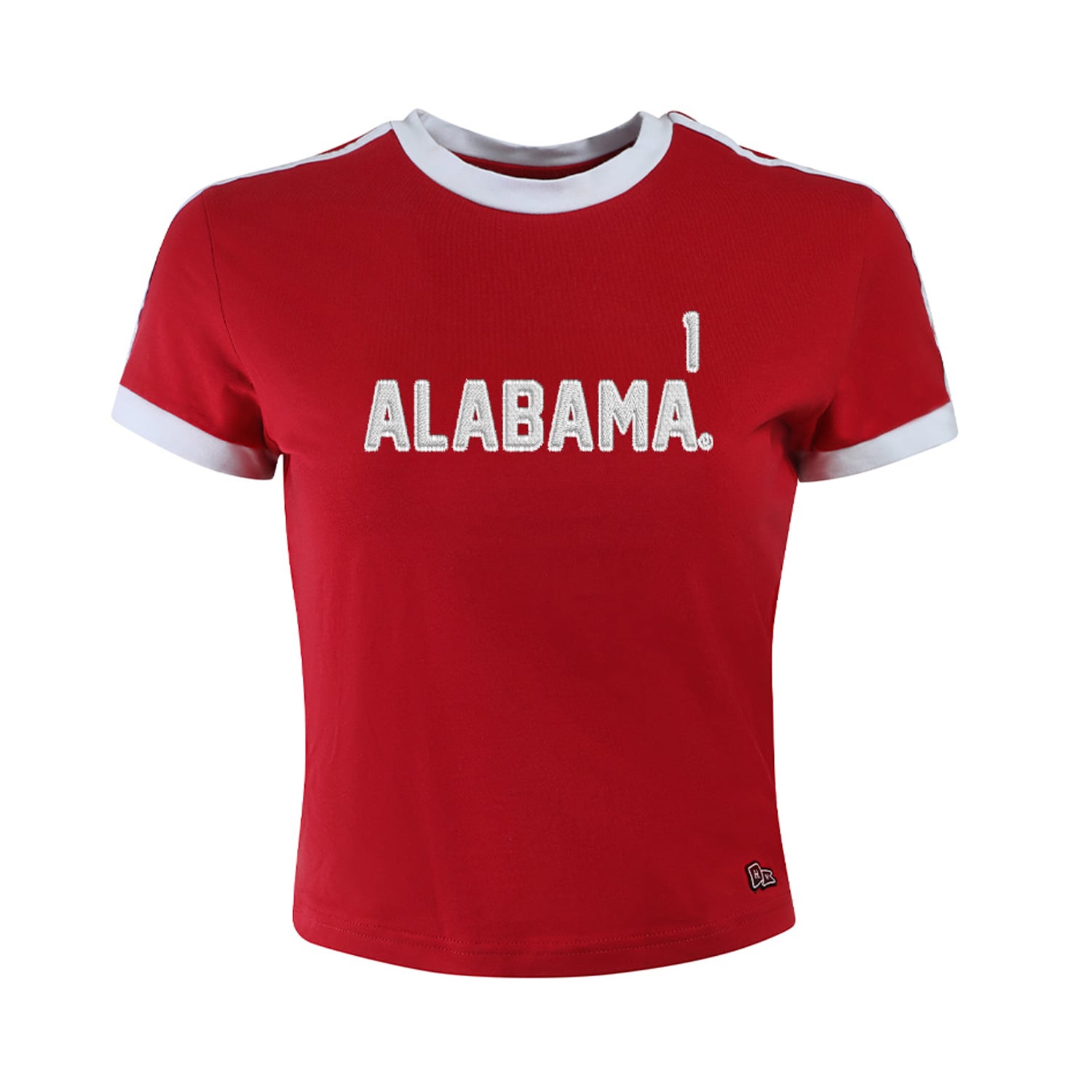 T-shirt bébé Crimson Tide de gardien but court pour femmes la marque Hype and Vice Alabama.