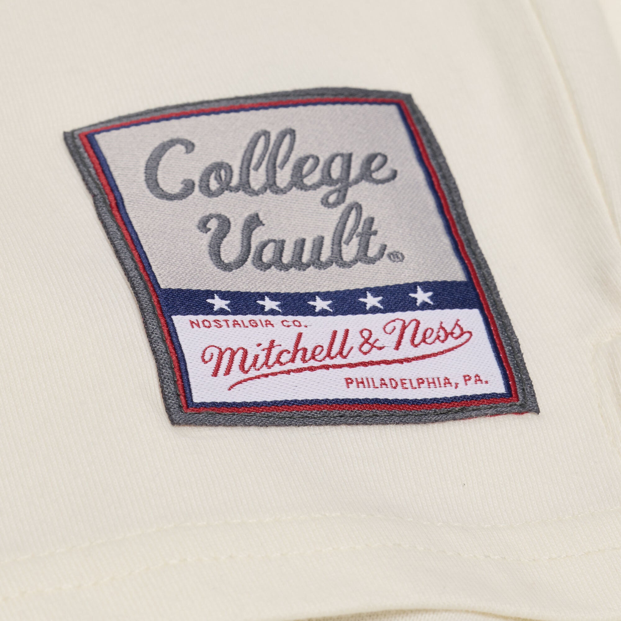 Women's Mitchell & Ness Cream Alabama Crimson Tide Retro Roots Crop Boxy Yoke T-Shirt