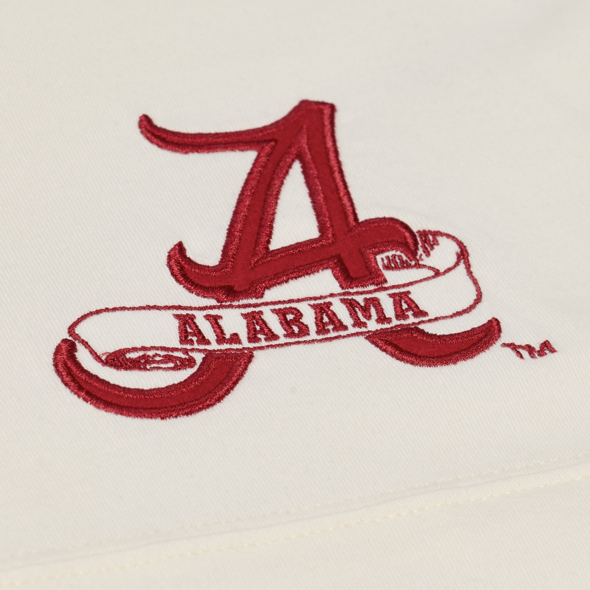 T-shirt à manches 3/4 oversize Mitchell & Ness crème Alabama Crimson Tide Retro Roots pour femme