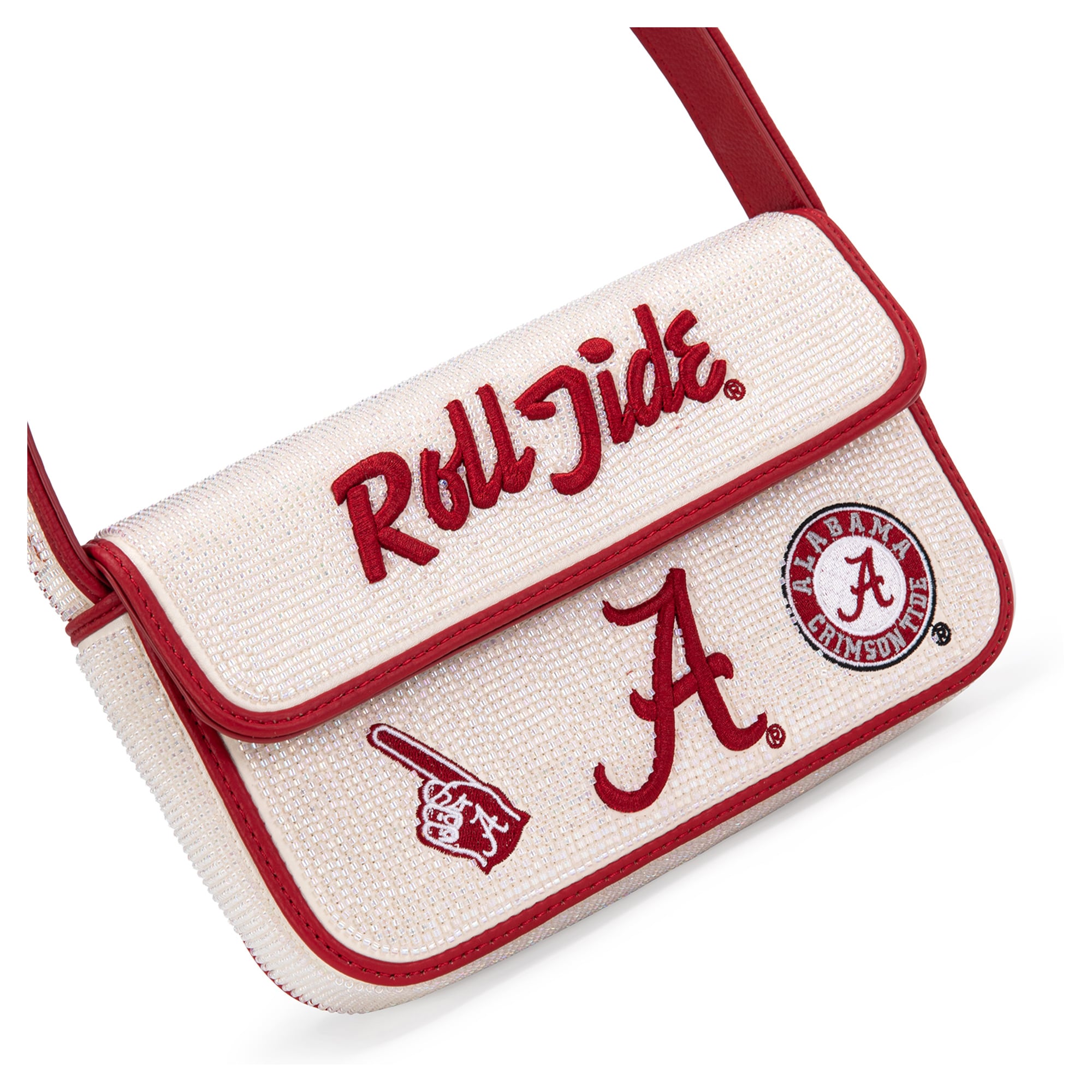 Sac à bandoulière à perles Montana West Alabama Crimson Tide pour femme