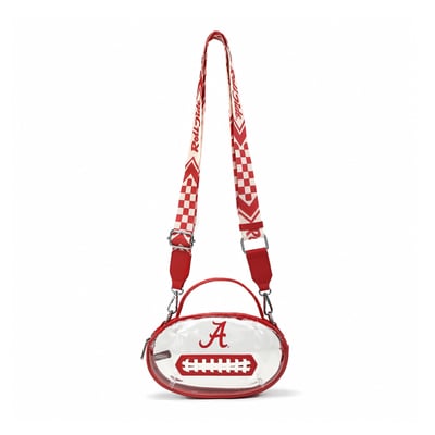  Alabama Crimson Tide Montana West Women's Clear Crossbody Bag - No Color
