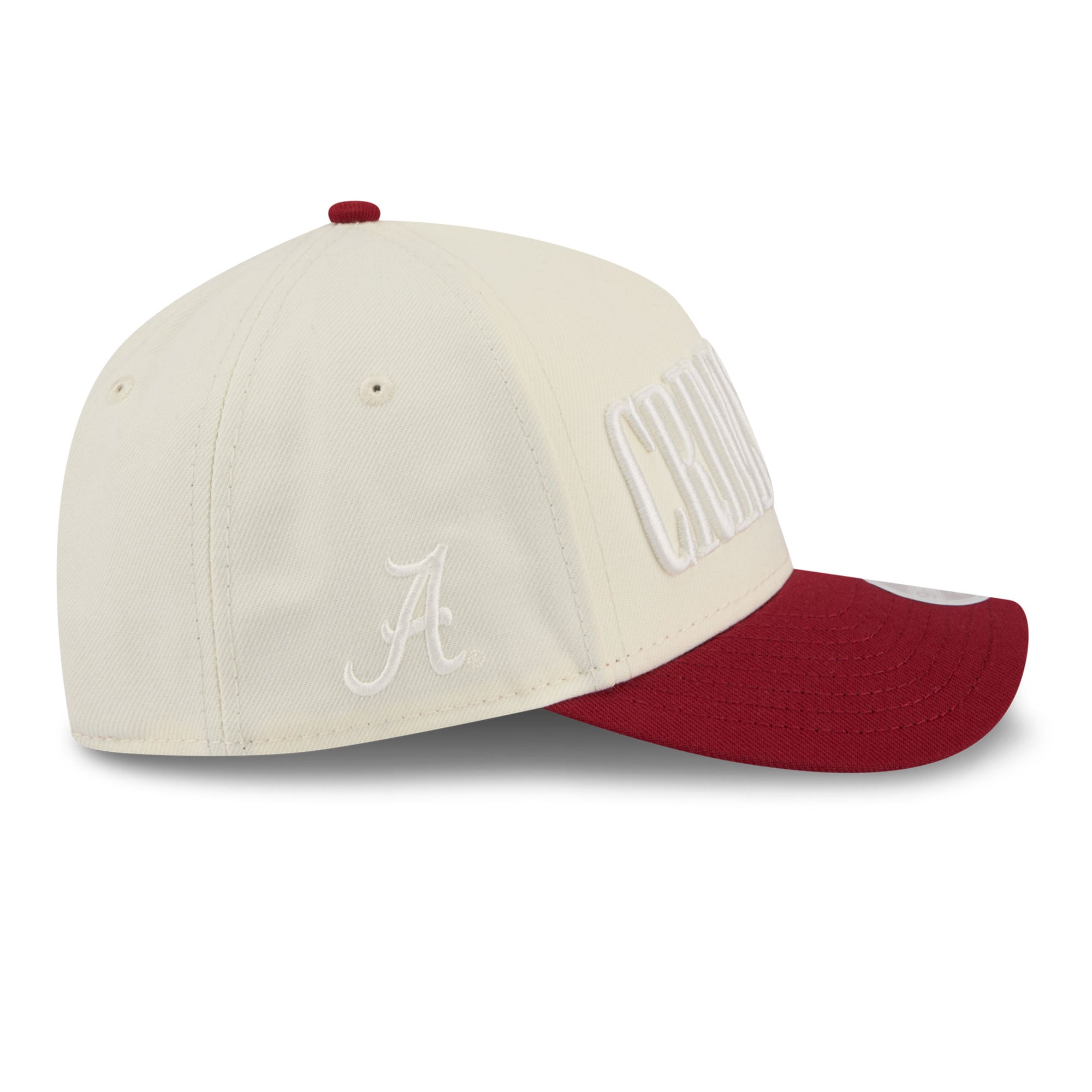 Casquette ajustable New Era 9FORTY blanche et rouge Alabama Crimson Tide pour femme