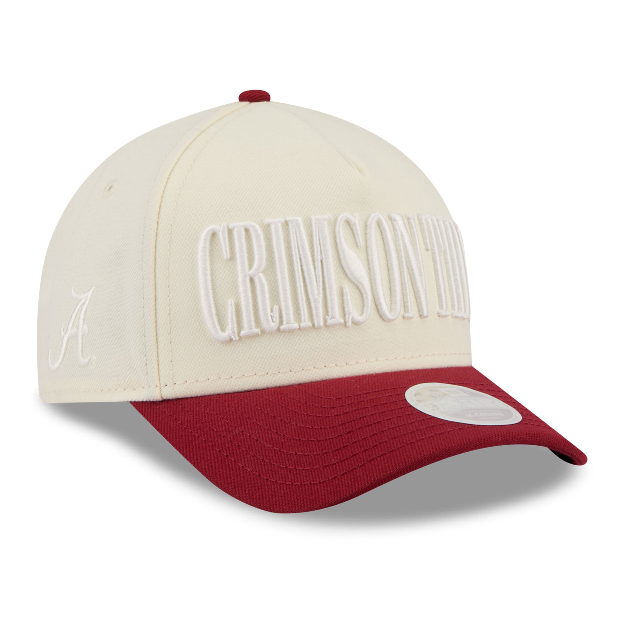 Casquette ajustable New Era 9FORTY blanche et rouge Alabama Crimson Tide pour femme