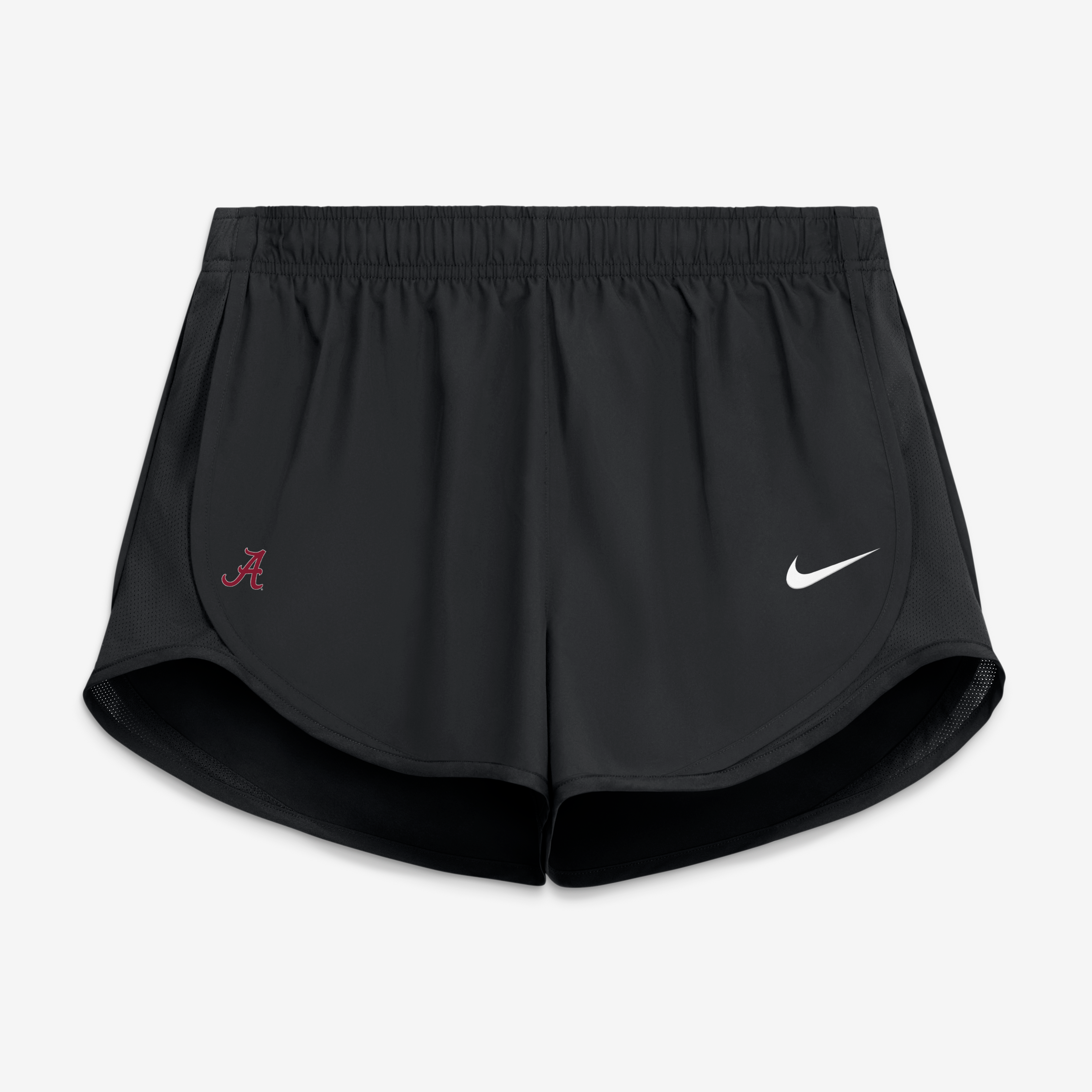 Women's Nike Black Alabama Crimson Tide Tempo Mid-Rise Dri-FIT Shorts