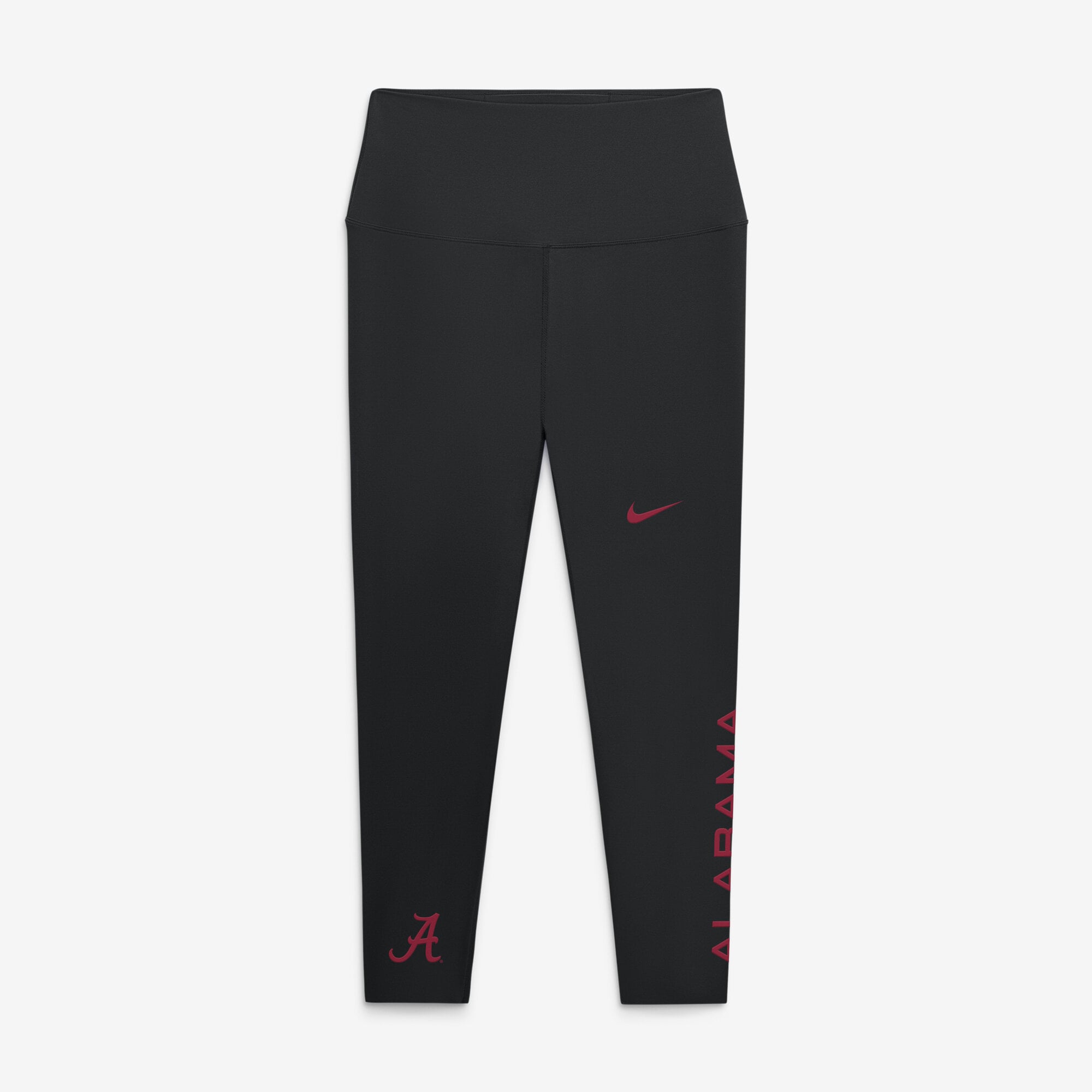 Women's Nike Black Alabama Crimson Tide Zenvy High Rise Dri-FIT 7/8 Leggings