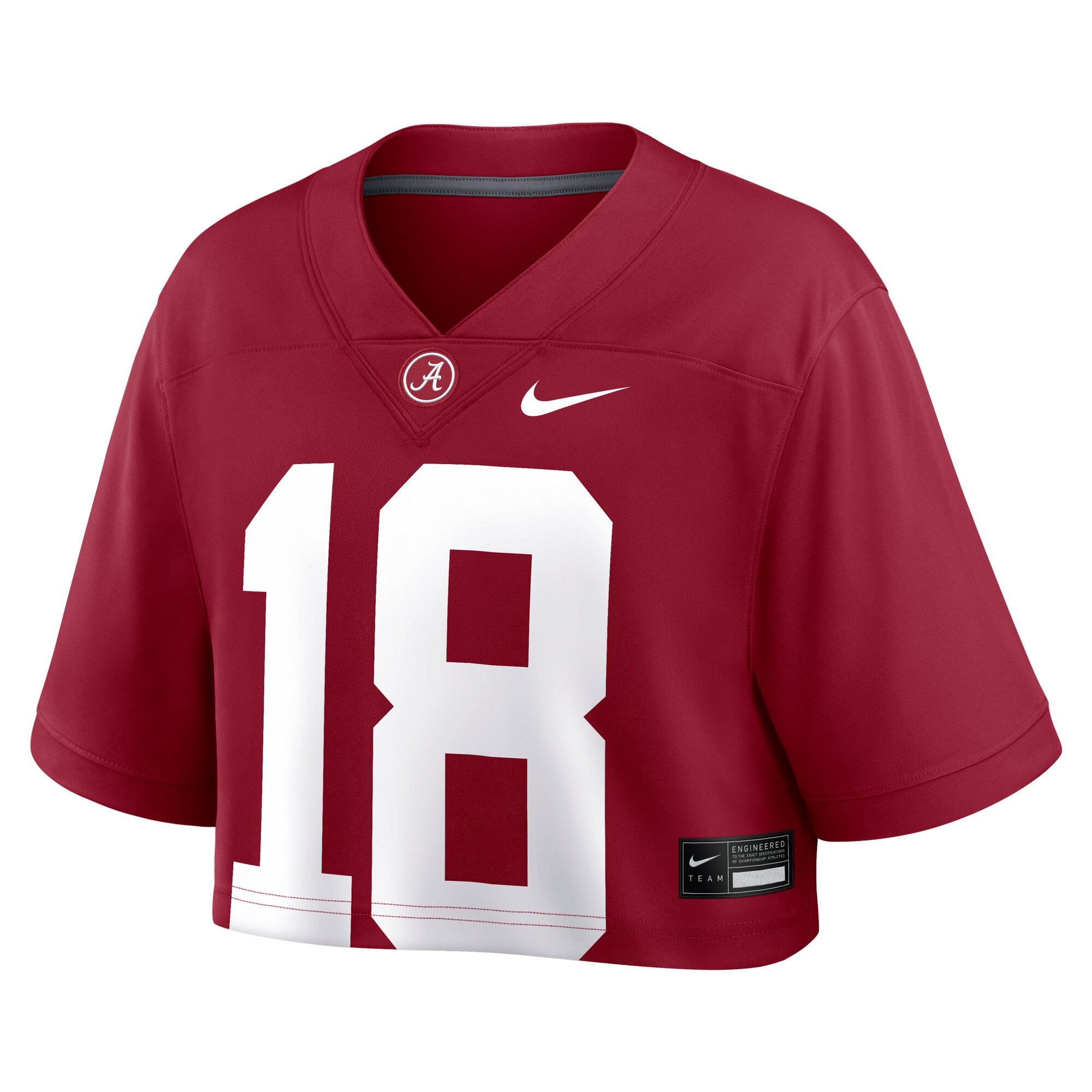 Women's Nike Crimson Alabama Tide Game Crop Top Jersey