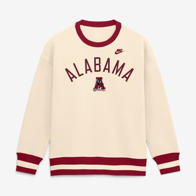  Alabama Crimson Tide Nike Women's Legacy Pullover Sweatshirt - Natural