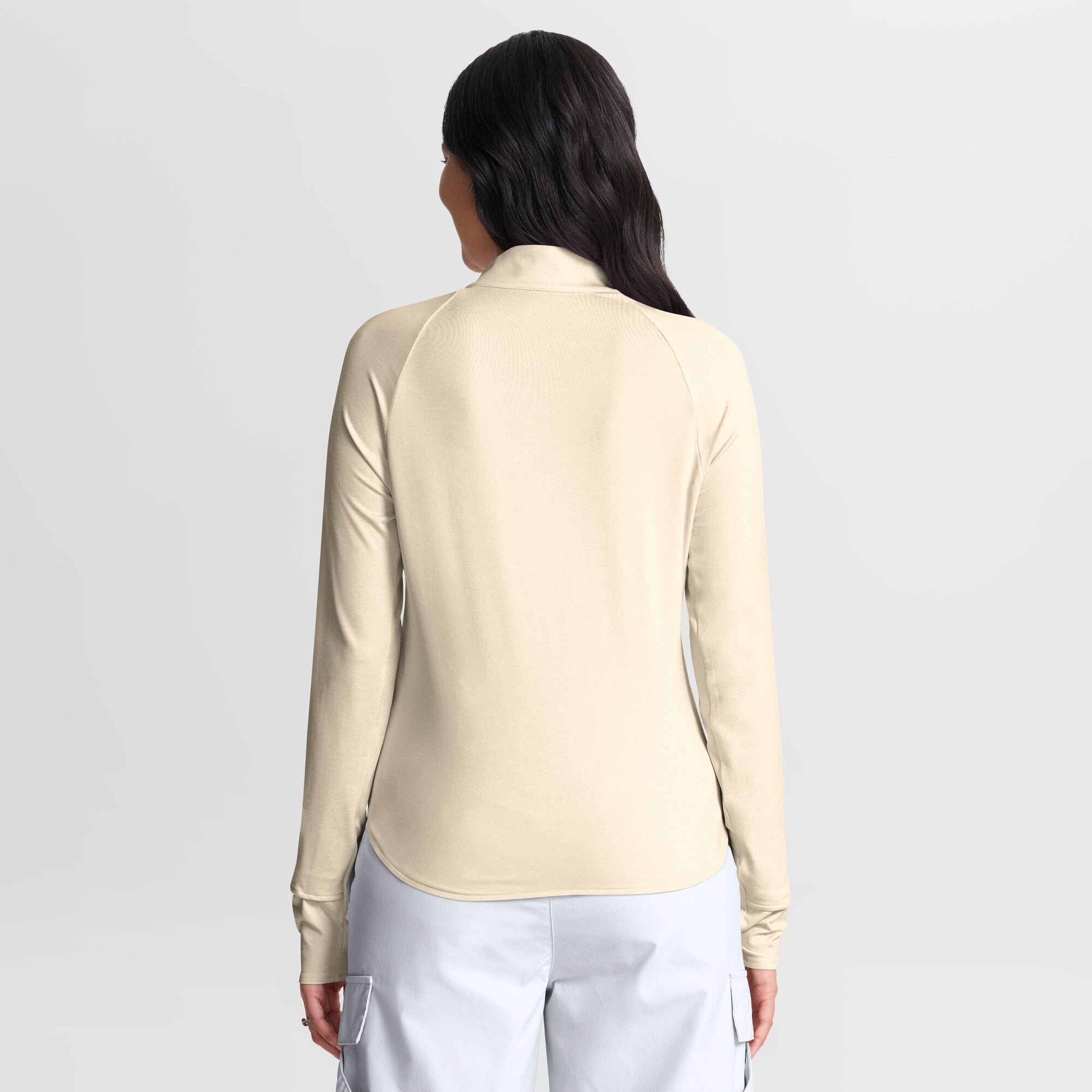 Women's Nike Natural Alabama Crimson Tide Legacy Swift Dri-FIT Half-Zip Pullover