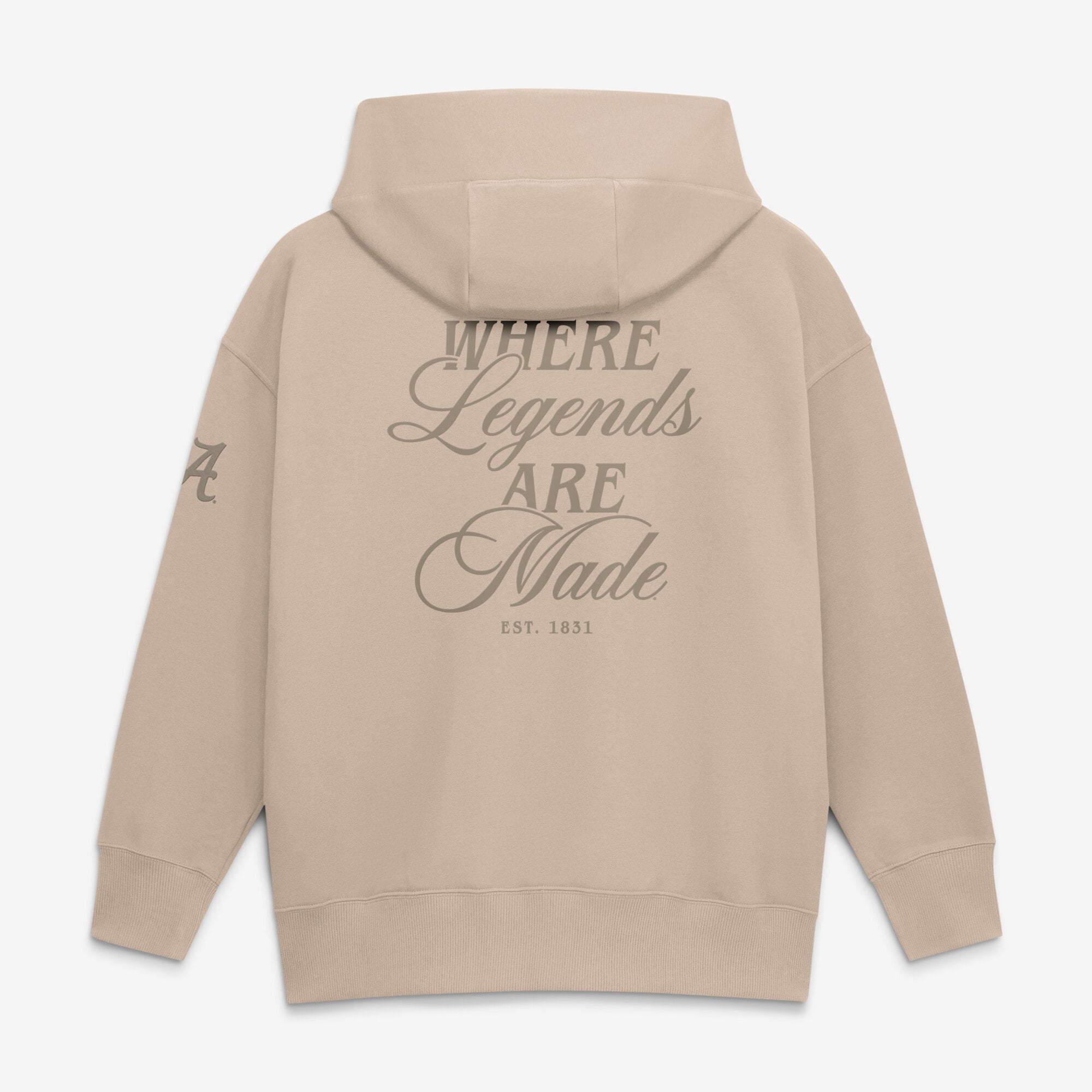 Women's Nike Tan Alabama Crimson Tide Neutral Stance Phoenix Fleece Oversized Hoodie