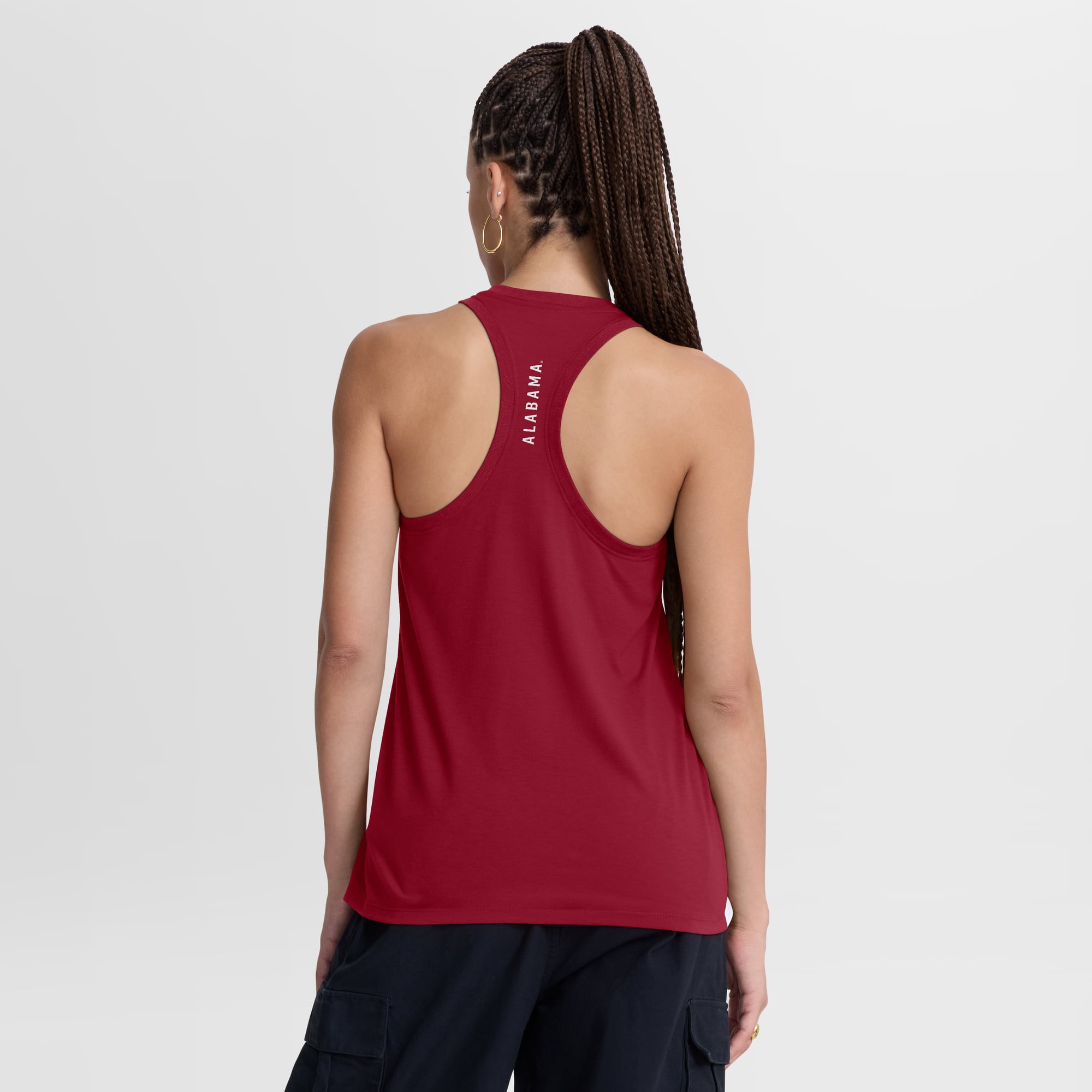 Débardeur dos nageur Nike blanc Alabama Crimson Tide pour femme