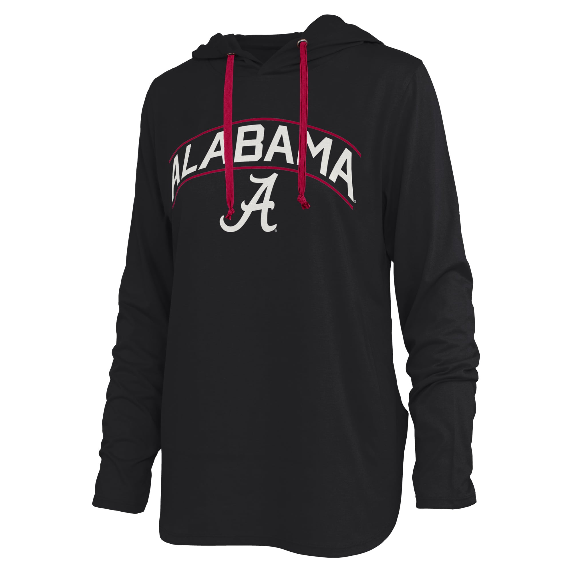 T-shirt à capuche manches longues Allie de Pressbox Black Alabama Crimson Tide pour femmes