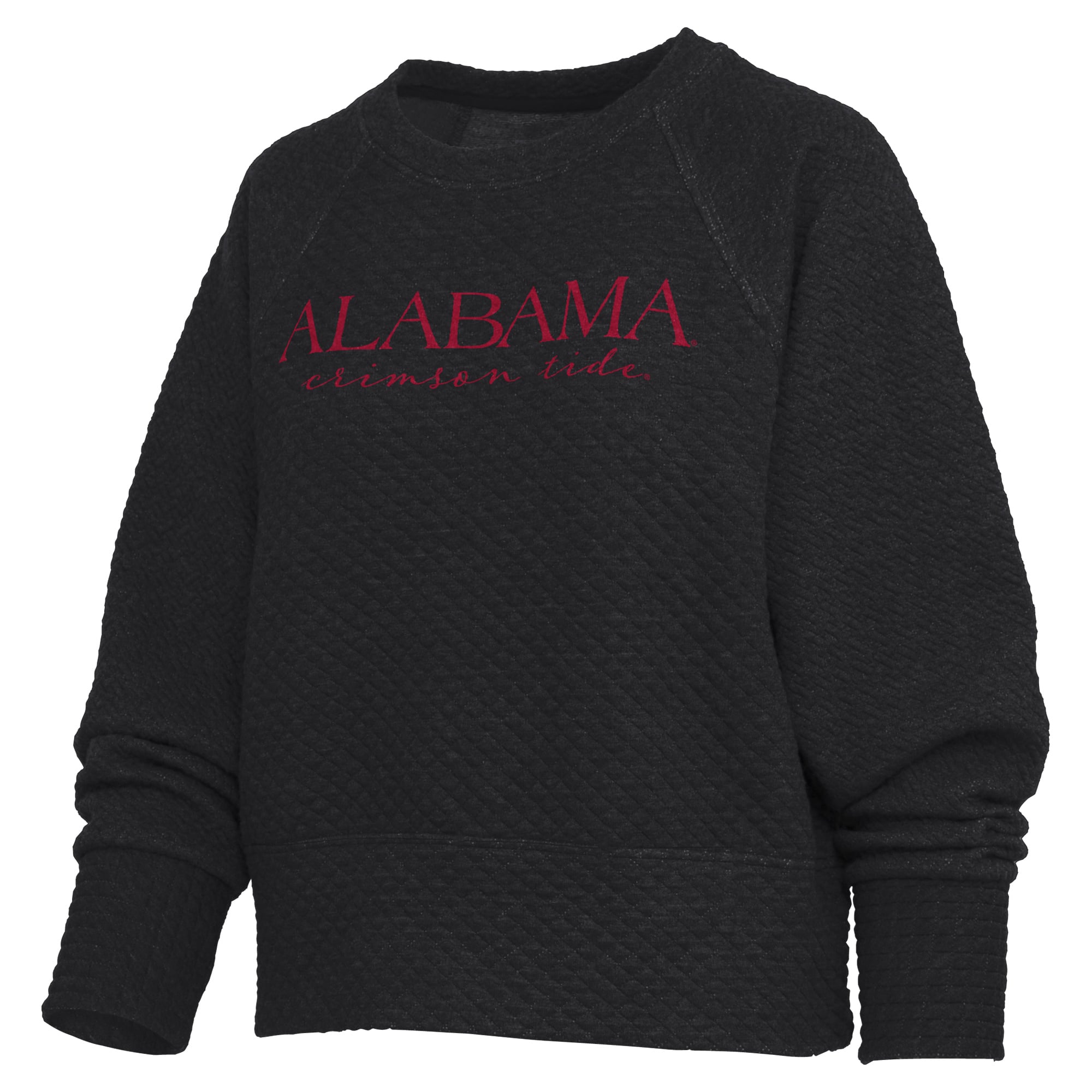 Sweat-shirt matelassé Pressbox Black Alabama Crimson Tide Champagne Nova pour femme