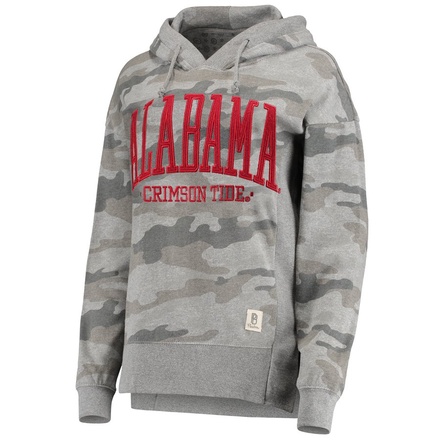 Women's Pressbox Camo Alabama Crimson Tide Lorenzo Pullover Hoodie
