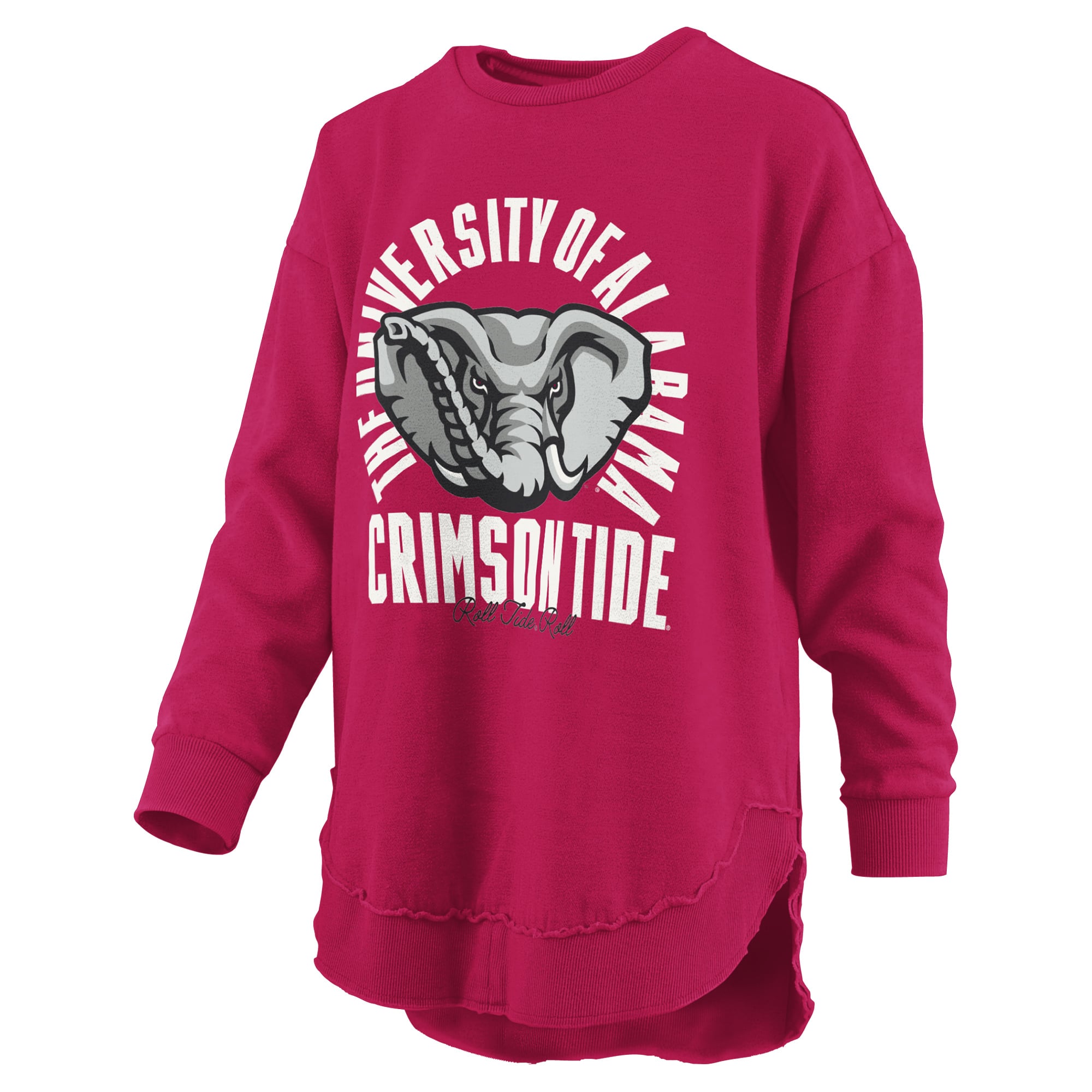 Sweat-shirt à col rond Pressbox Crimson Alabama Tide Blitz pour femmes