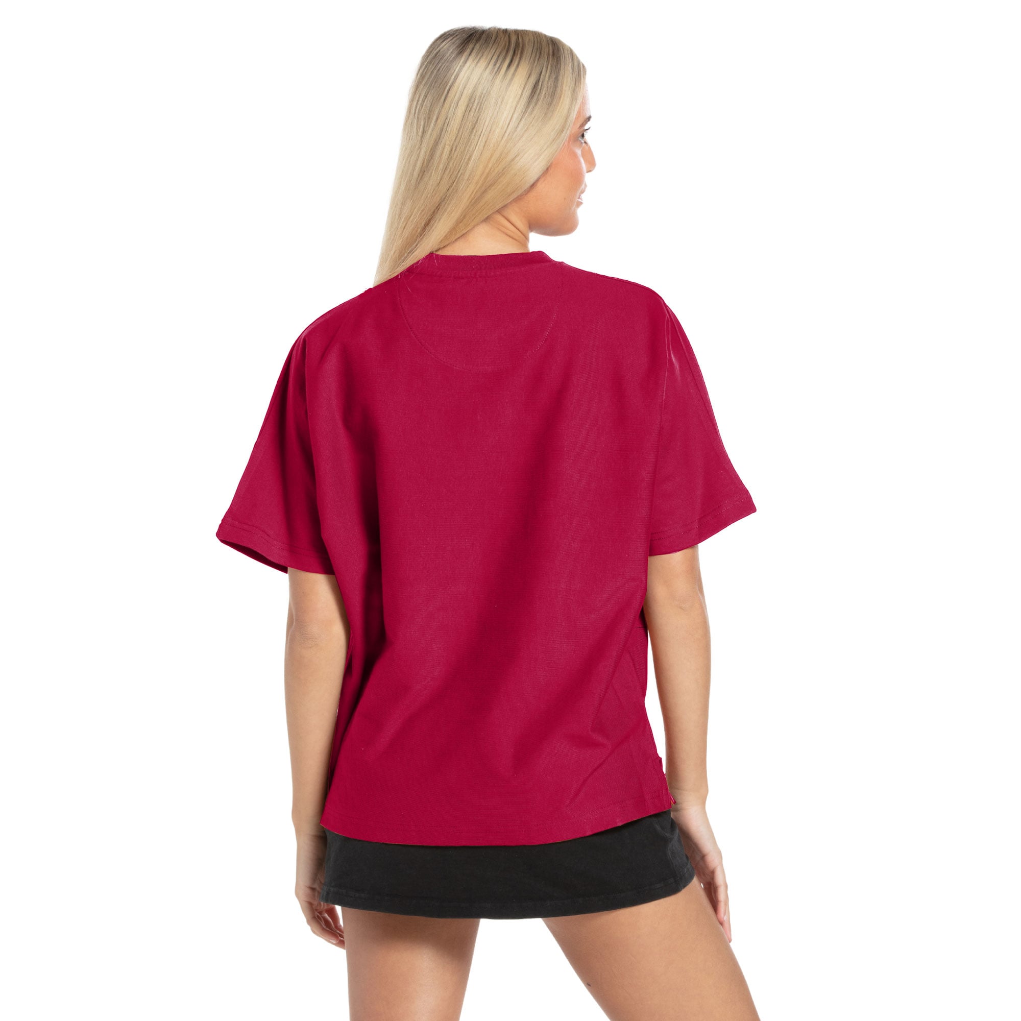Women's Pressbox  Crimson Alabama Tide Flannigan Oversized T-Shirt
