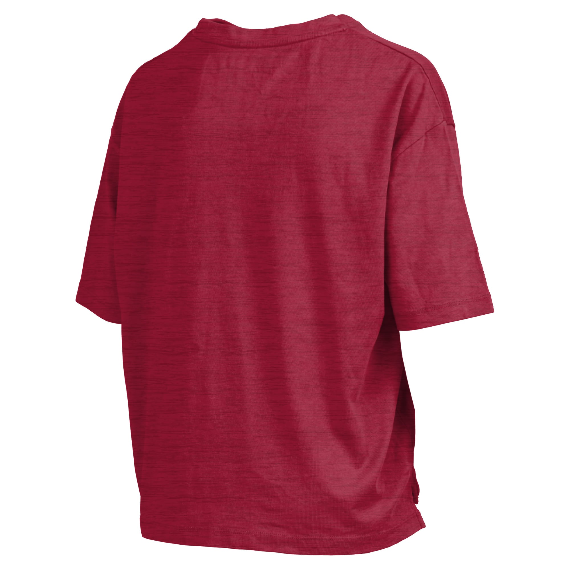 T-shirt oversize Pressbox Crimson Alabama Tide pour femmes, logo Nelson Arch Over, en flammèche
