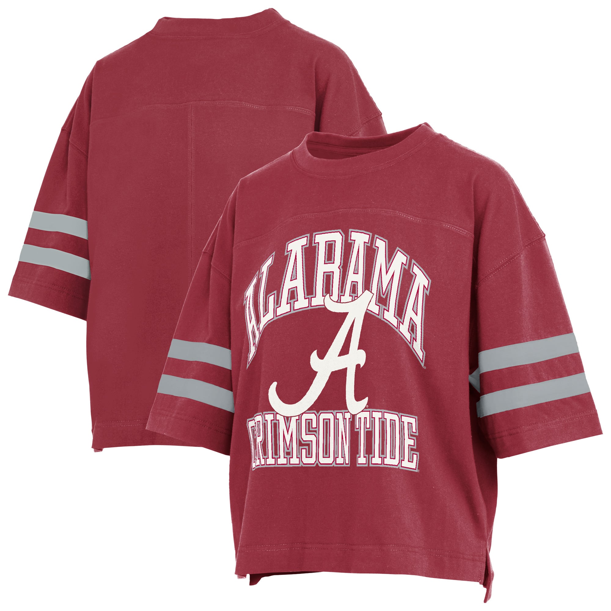 T-shirt court pour femmes Pressbox Crimson Alabama Tide Wayne Tyler