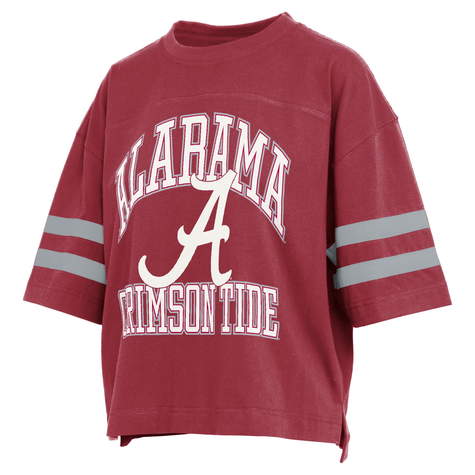 T-shirt court pour femmes Pressbox Crimson Alabama Tide Wayne Tyler