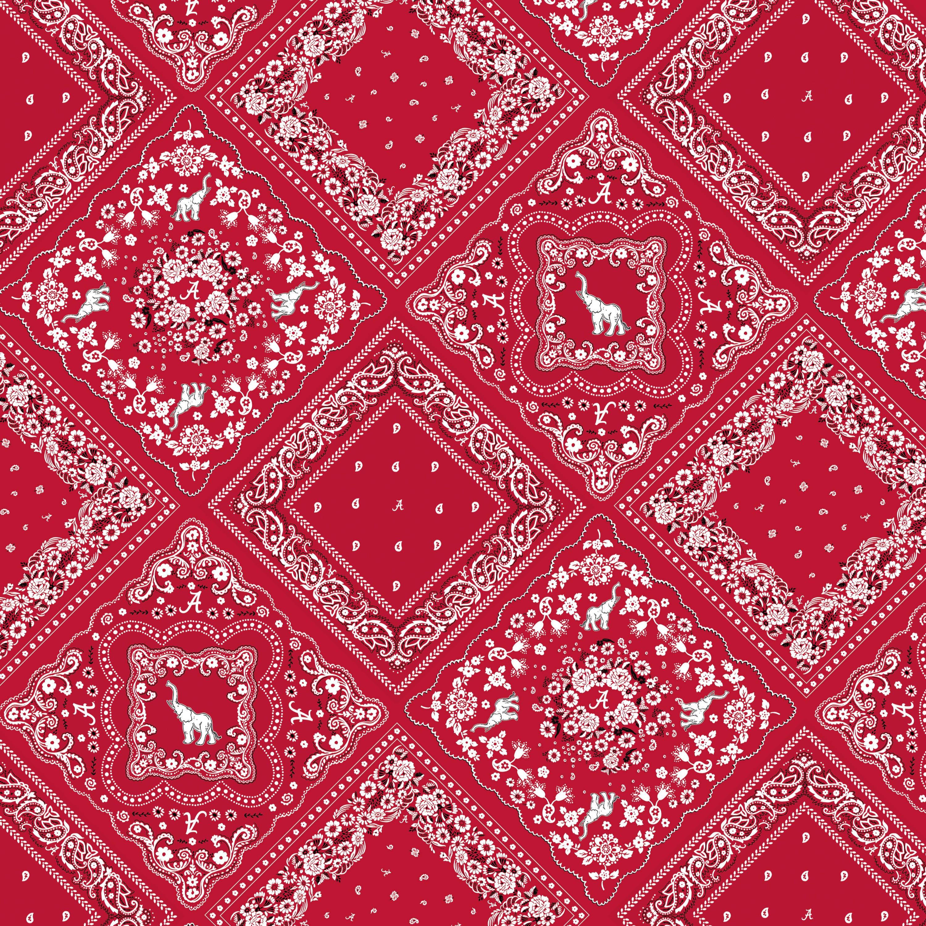 Women's Smith & Quinn Crimson Alabama Tide Deidra Bandana Print Maxi Dress