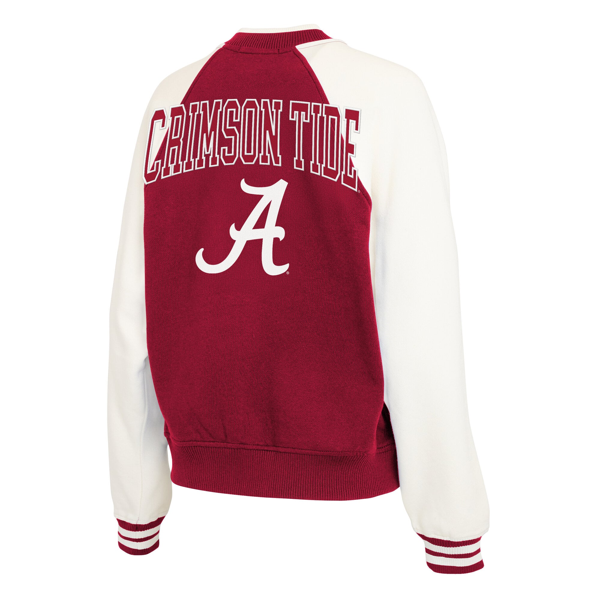 Veste raglan zippée intégrale Crimson Alabama Tide de WEAR by Erin Andrews pour femmes