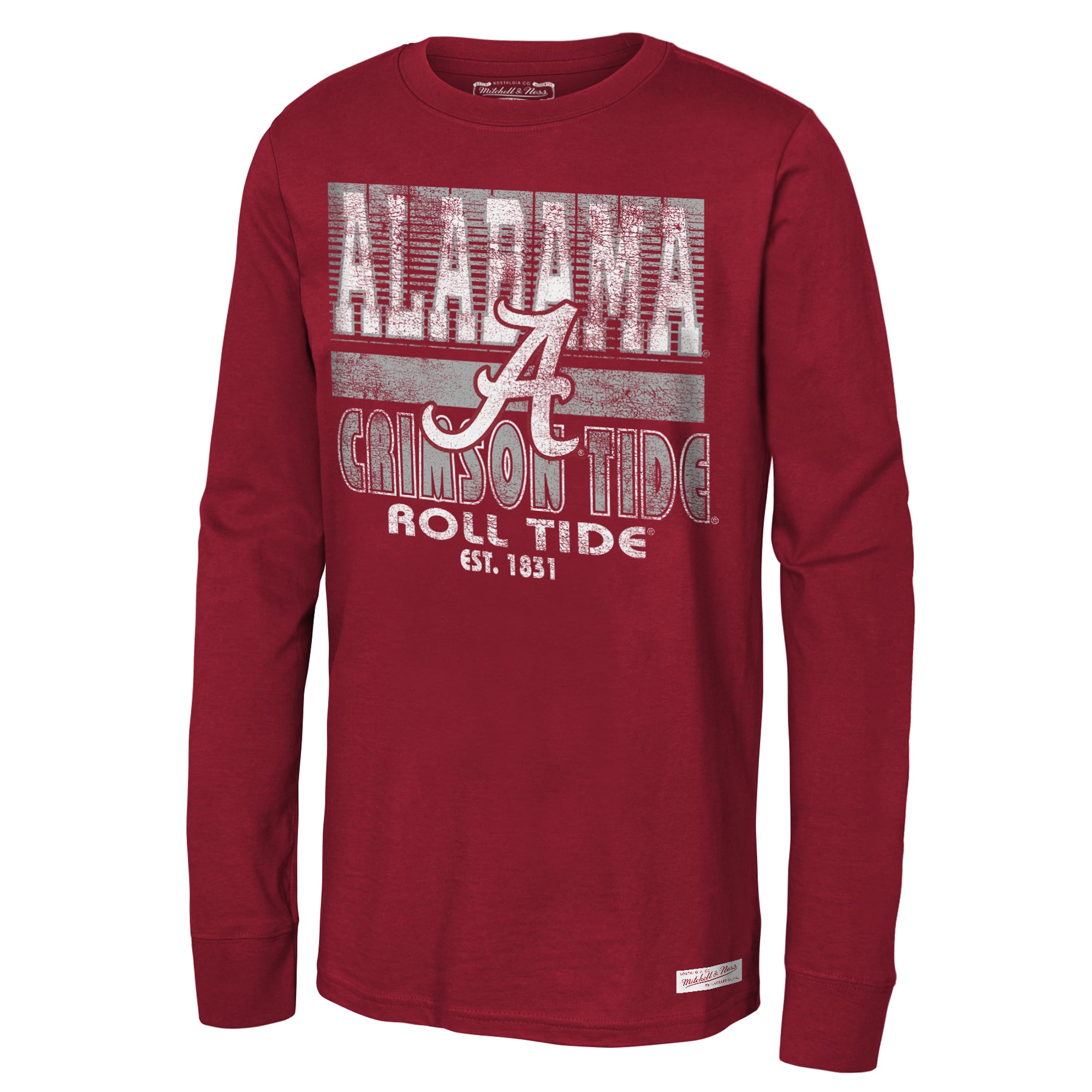 T-shirt à manches longues rétro Crimson Alabama Tide pour jeunes