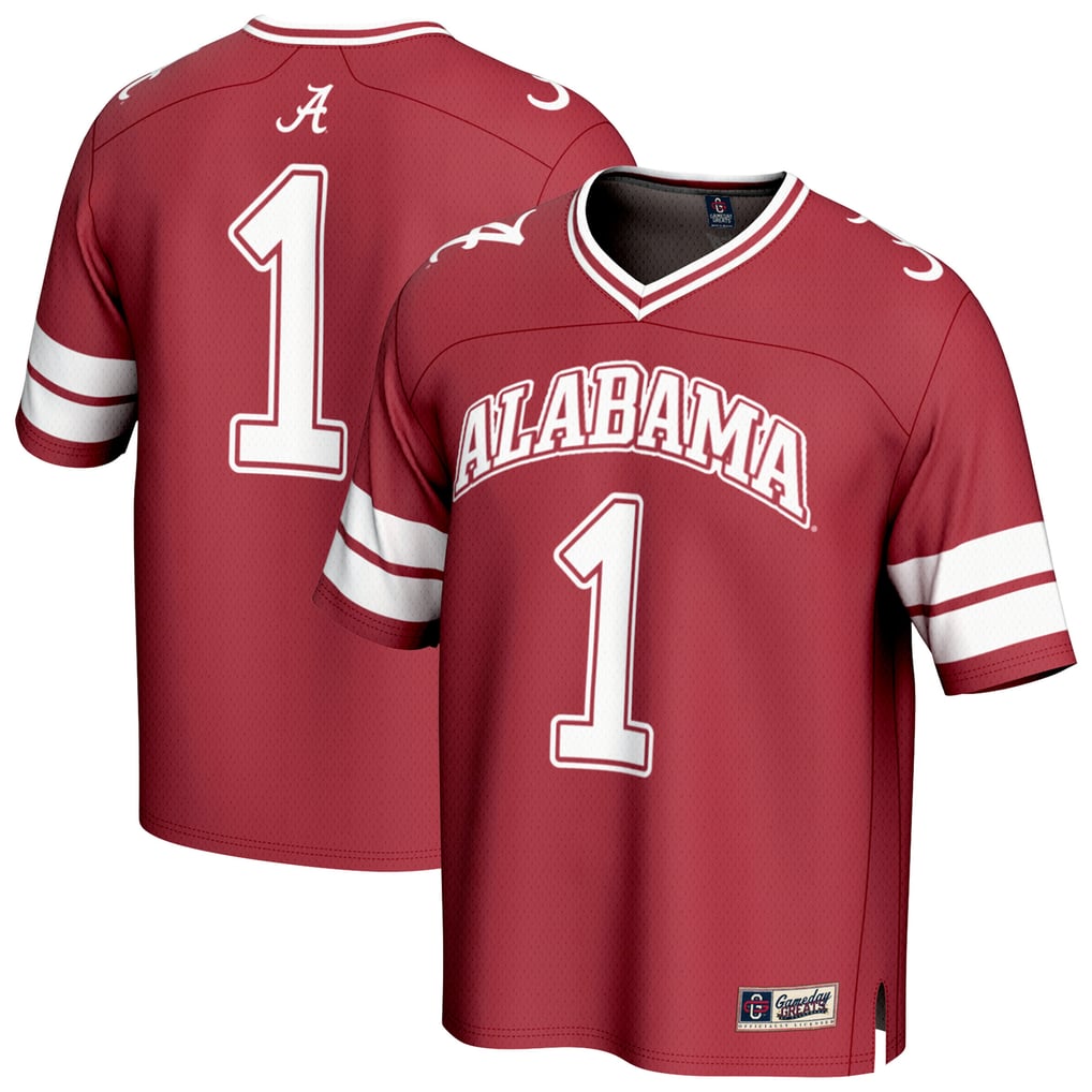 Youth GameDay Greats #1 Crimson Alabama Tide Lightweight Collegiate Football Fashion Jersey Size: Extra Large