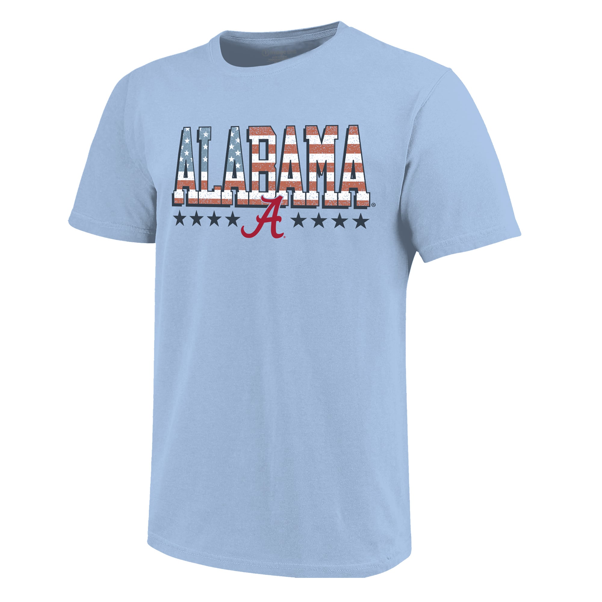 Youth  Light Blue Alabama Crimson Tide Americana Flag T-Shirt